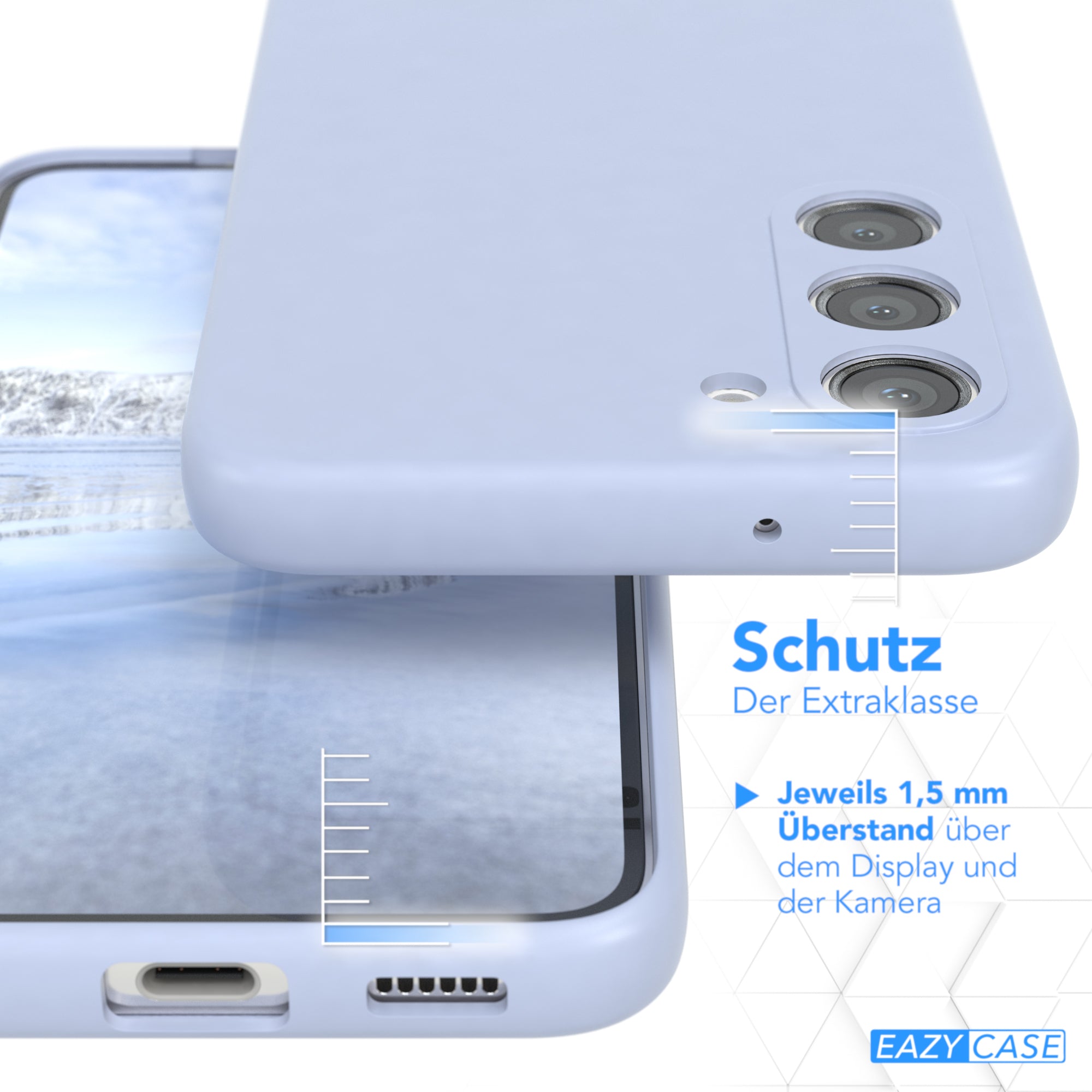 Galaxy S23 ultradünnes Slimcover aus TPU