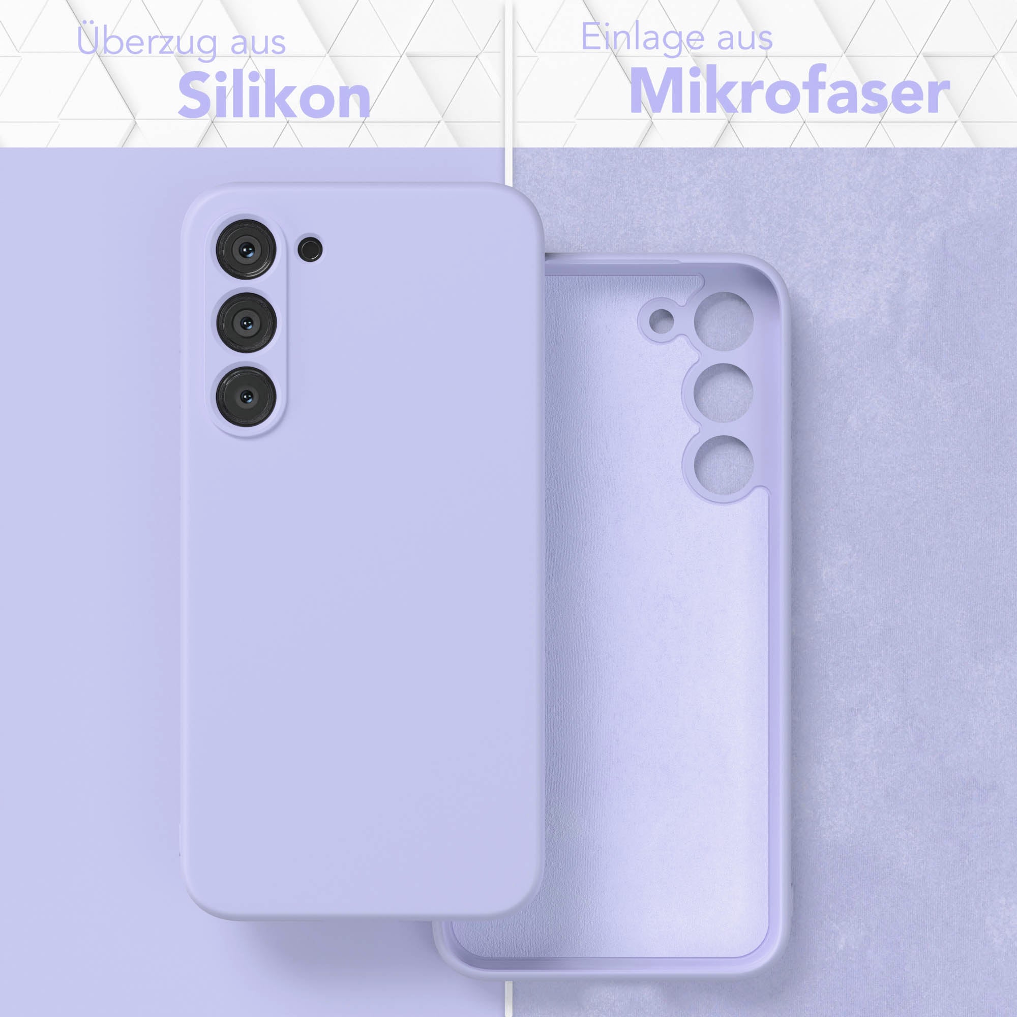 Samsung Galaxy S23 Plus Silikonhülle mit Kameraschutz von EAZY CASE