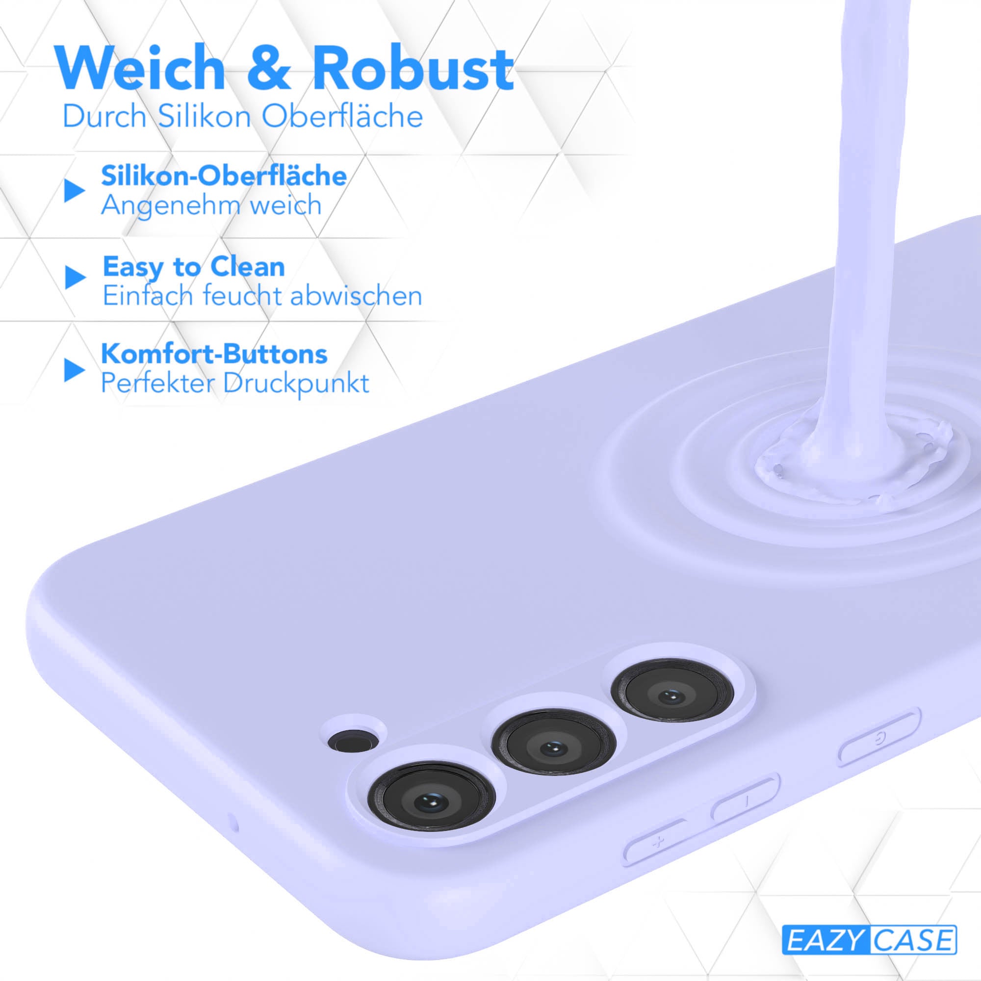Samsung Galaxy S23 Plus Silikonhülle mit Kameraschutz von EAZY CASE