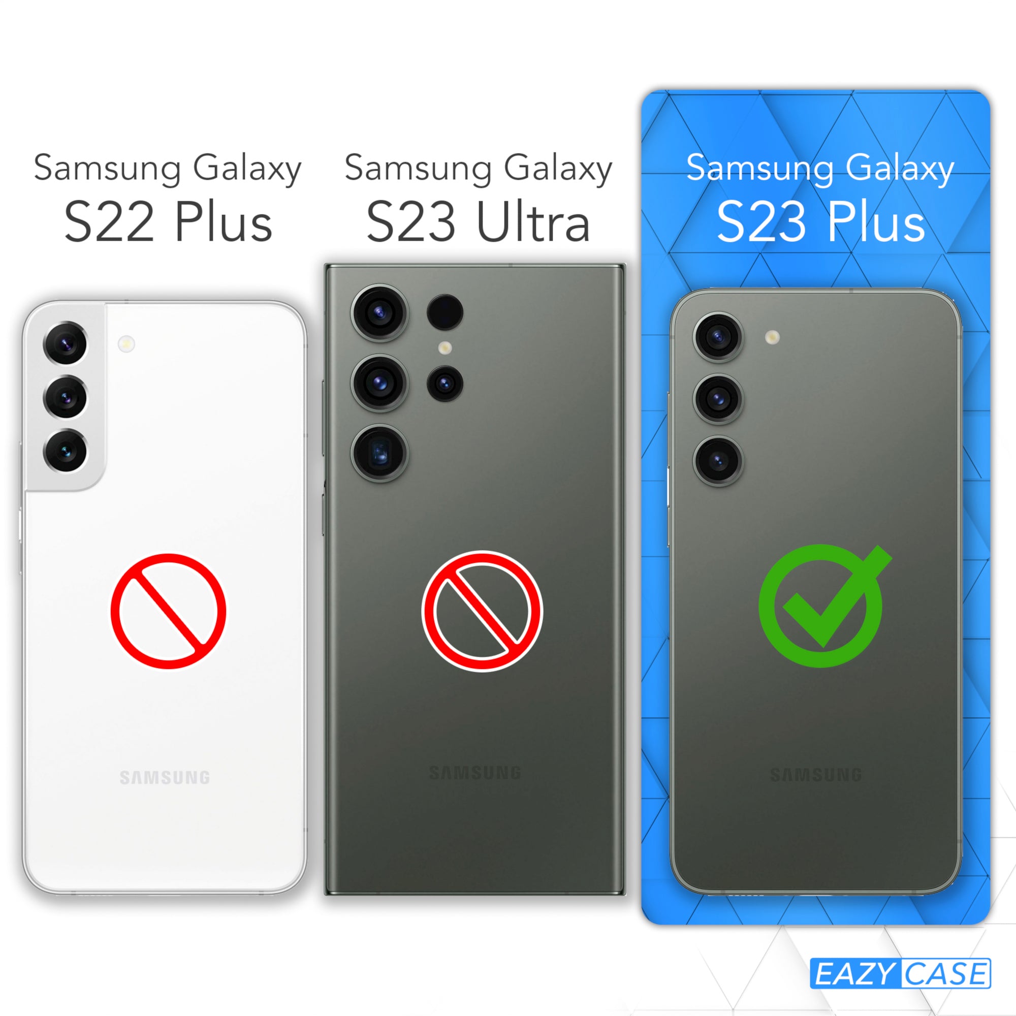Samsung Galaxy S23 Plus Silikonhülle mit Kameraschutz von EAZY CASE