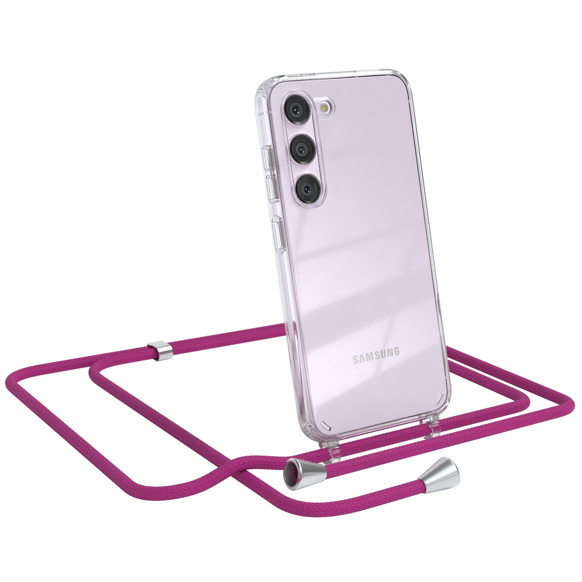Galaxy S23 transparente Hülle + Kordel