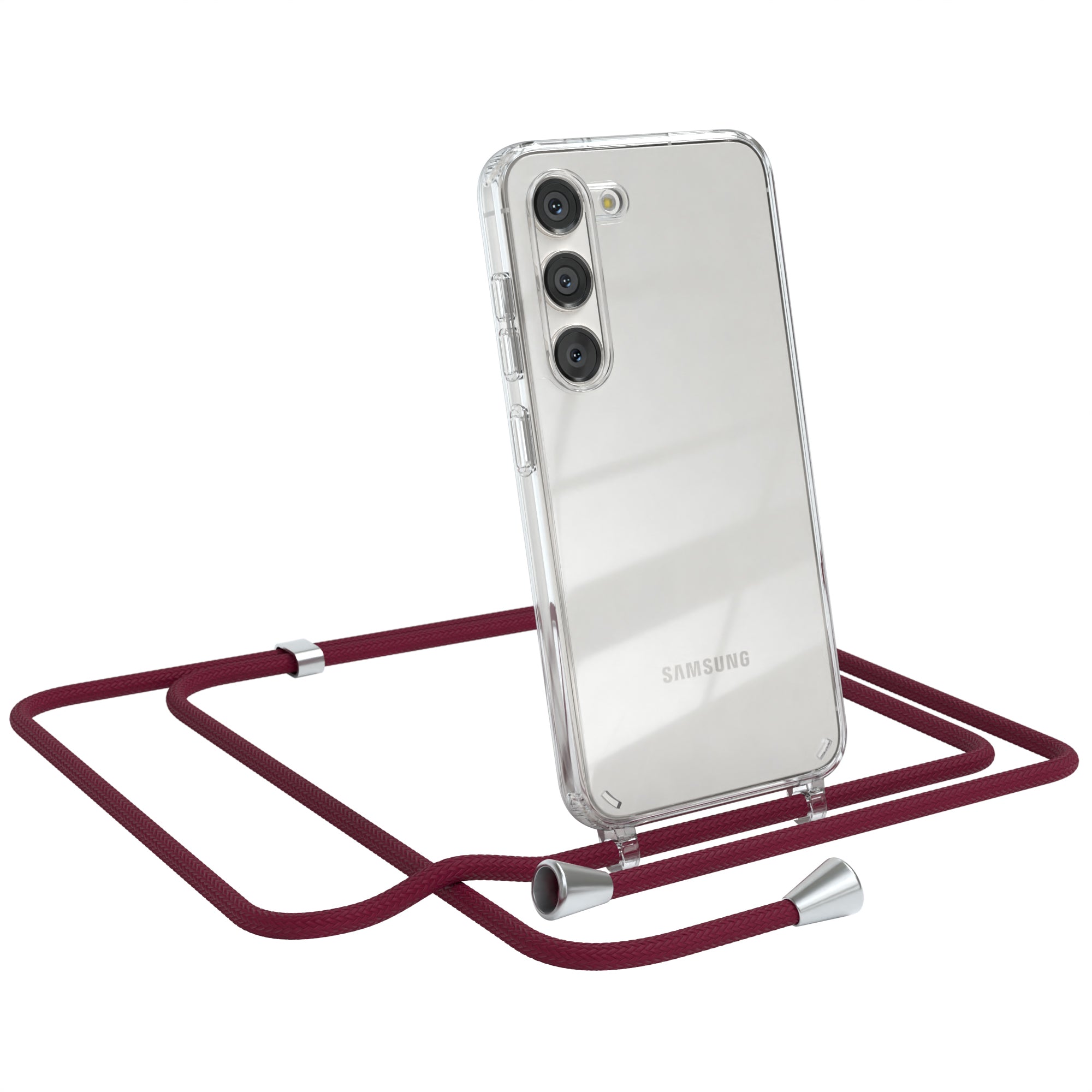 Galaxy S23 transparente Hülle + Kordel