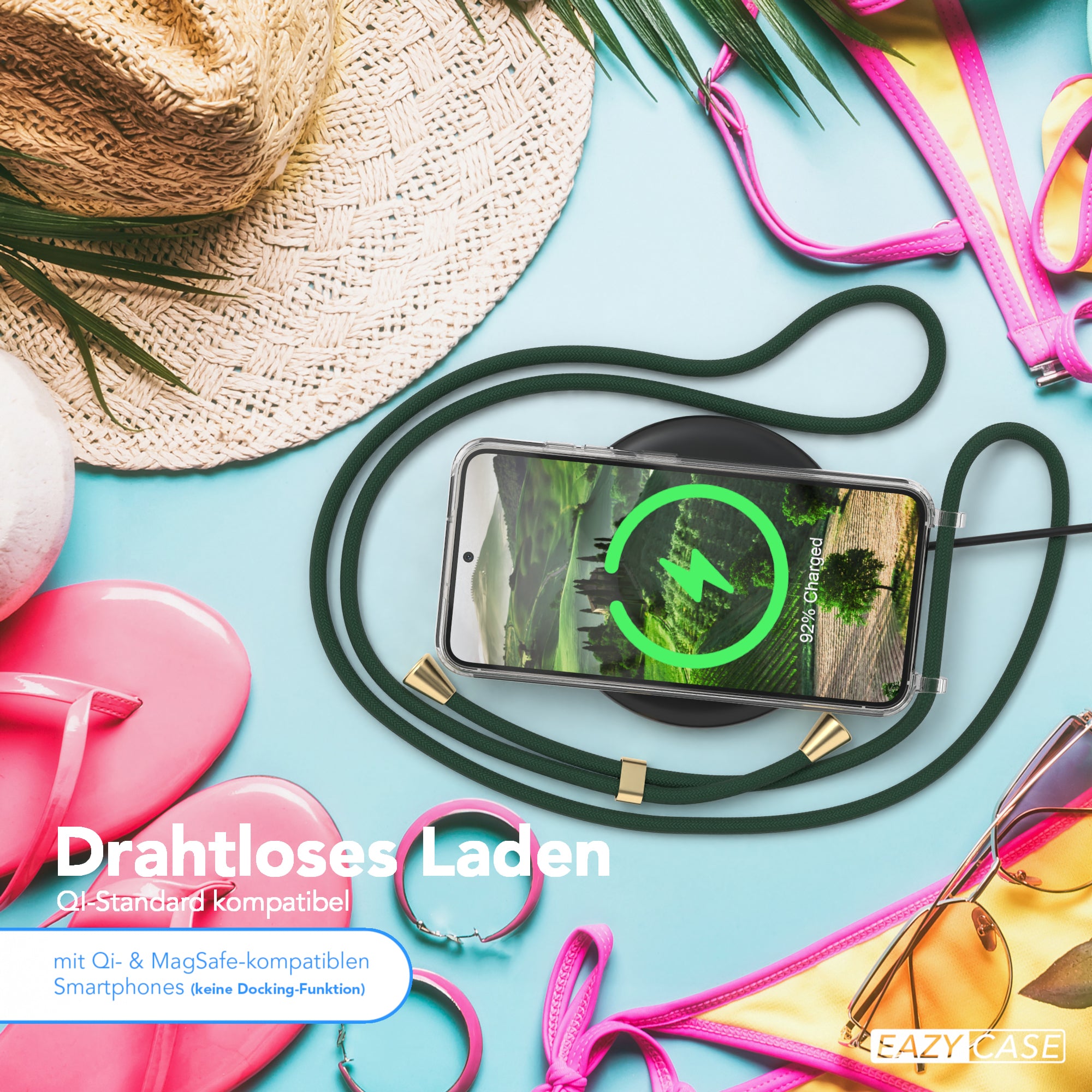 Galaxy S23 transparente Hülle + Kordel