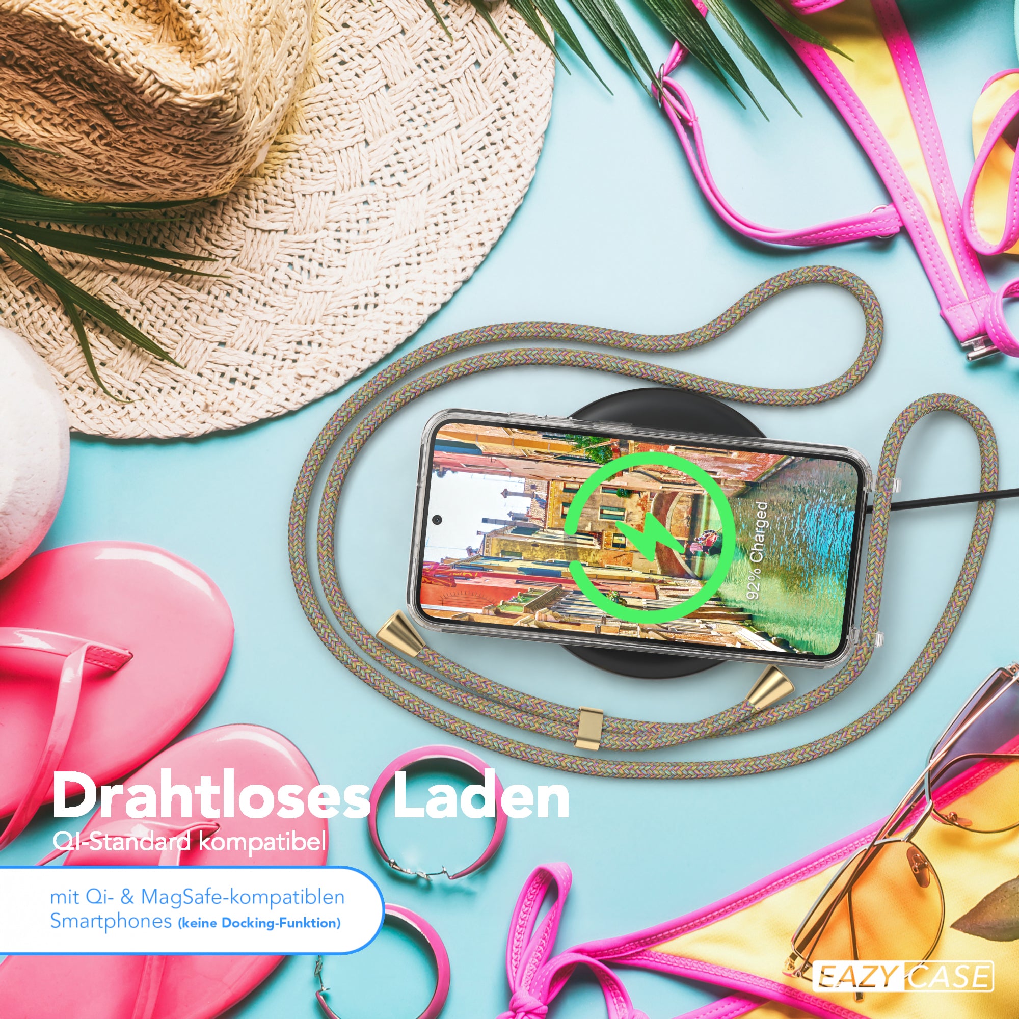 Galaxy S23 transparente Hülle + Kordel