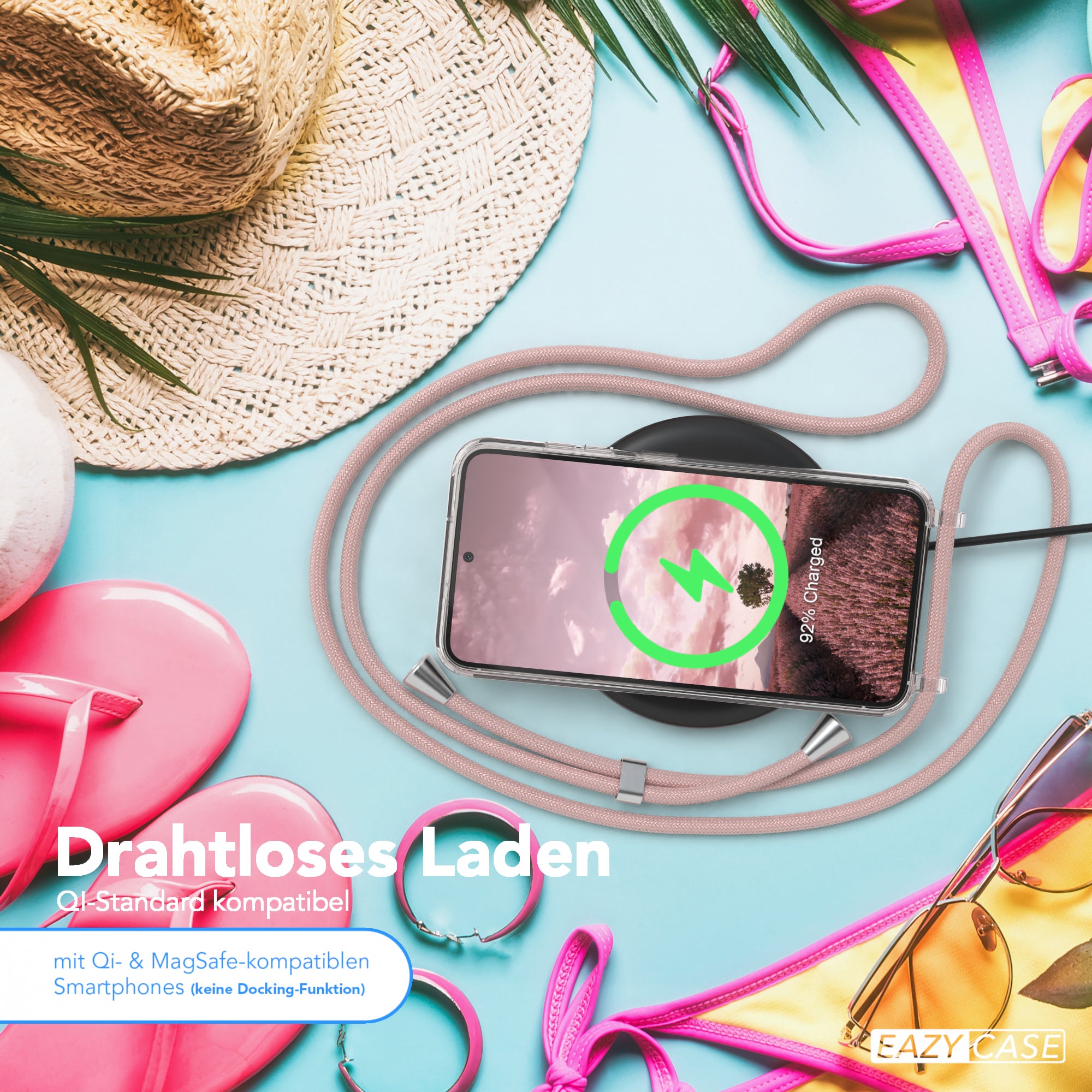 Galaxy S23 transparente Hülle + Kordel