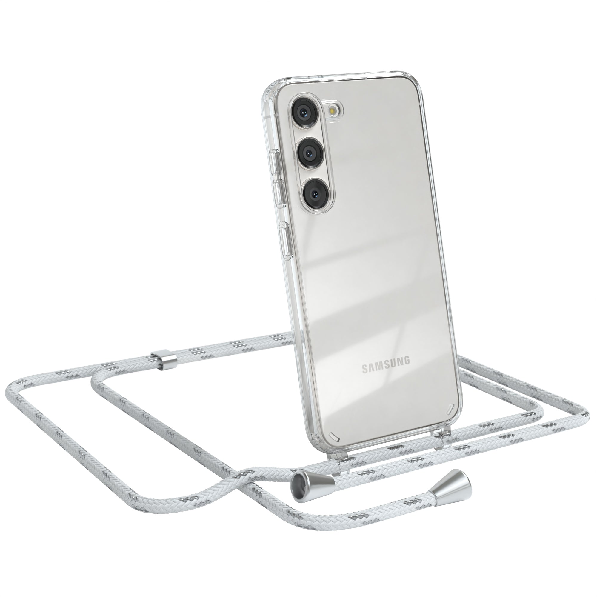 Galaxy S23 transparente Hülle + Kordel