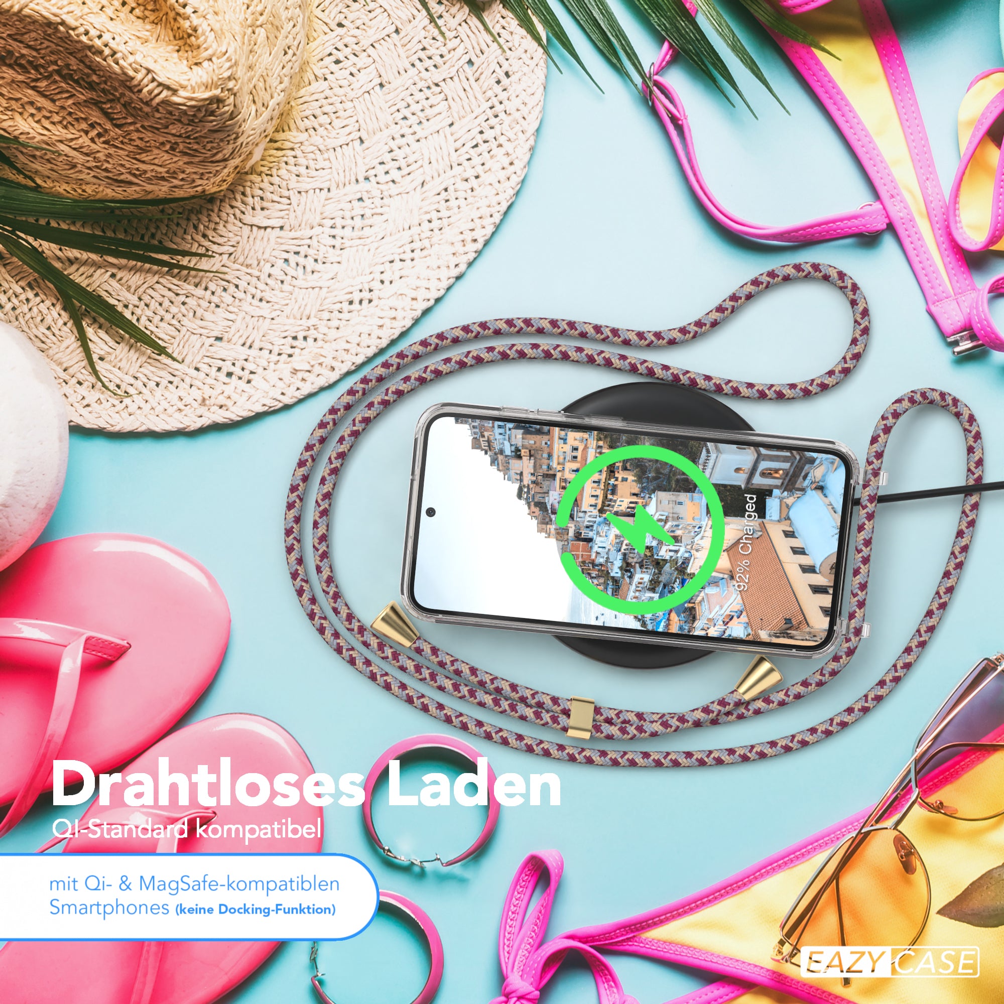 Galaxy S23 transparente Hülle + Kordel