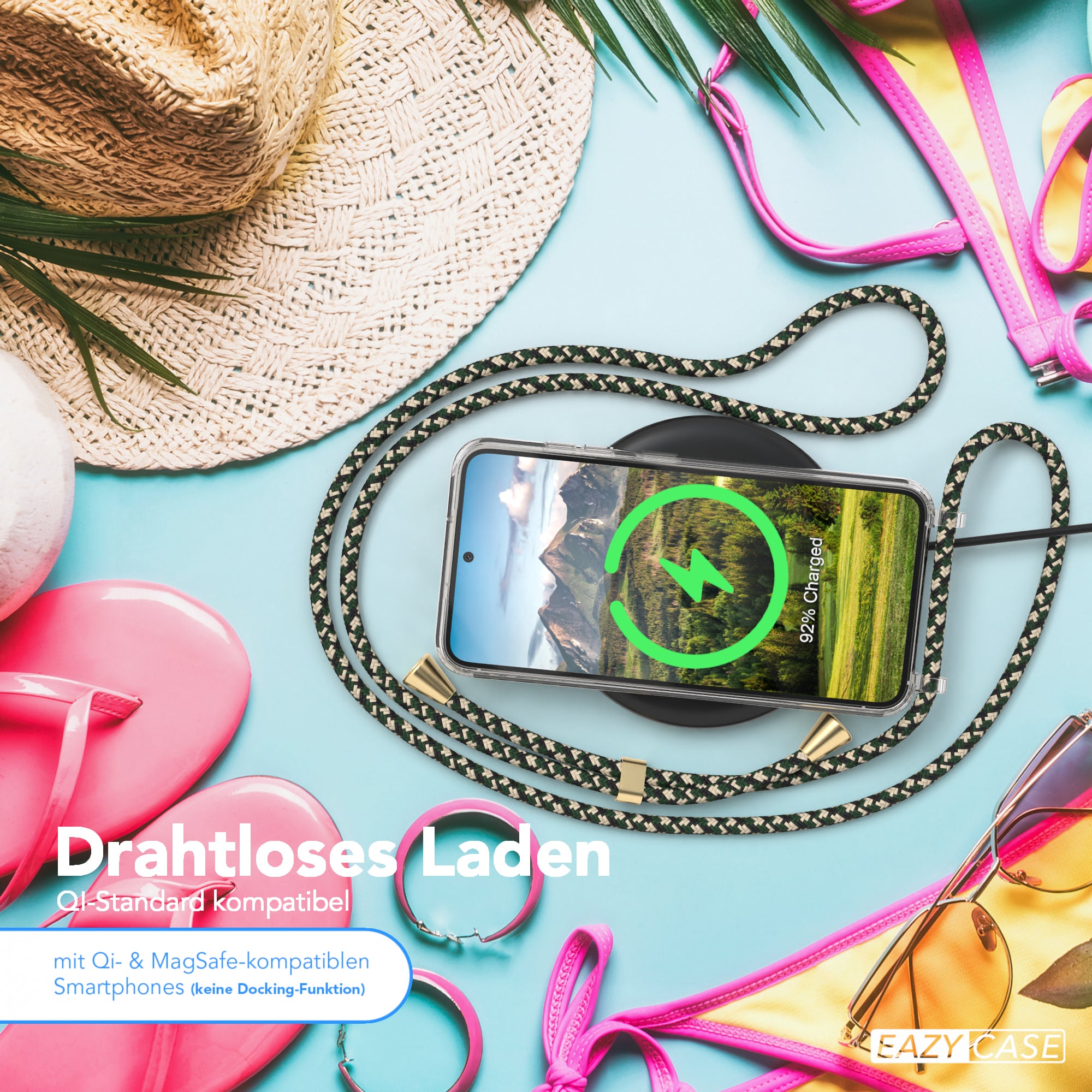 Galaxy S23 transparente Hülle + Kordel