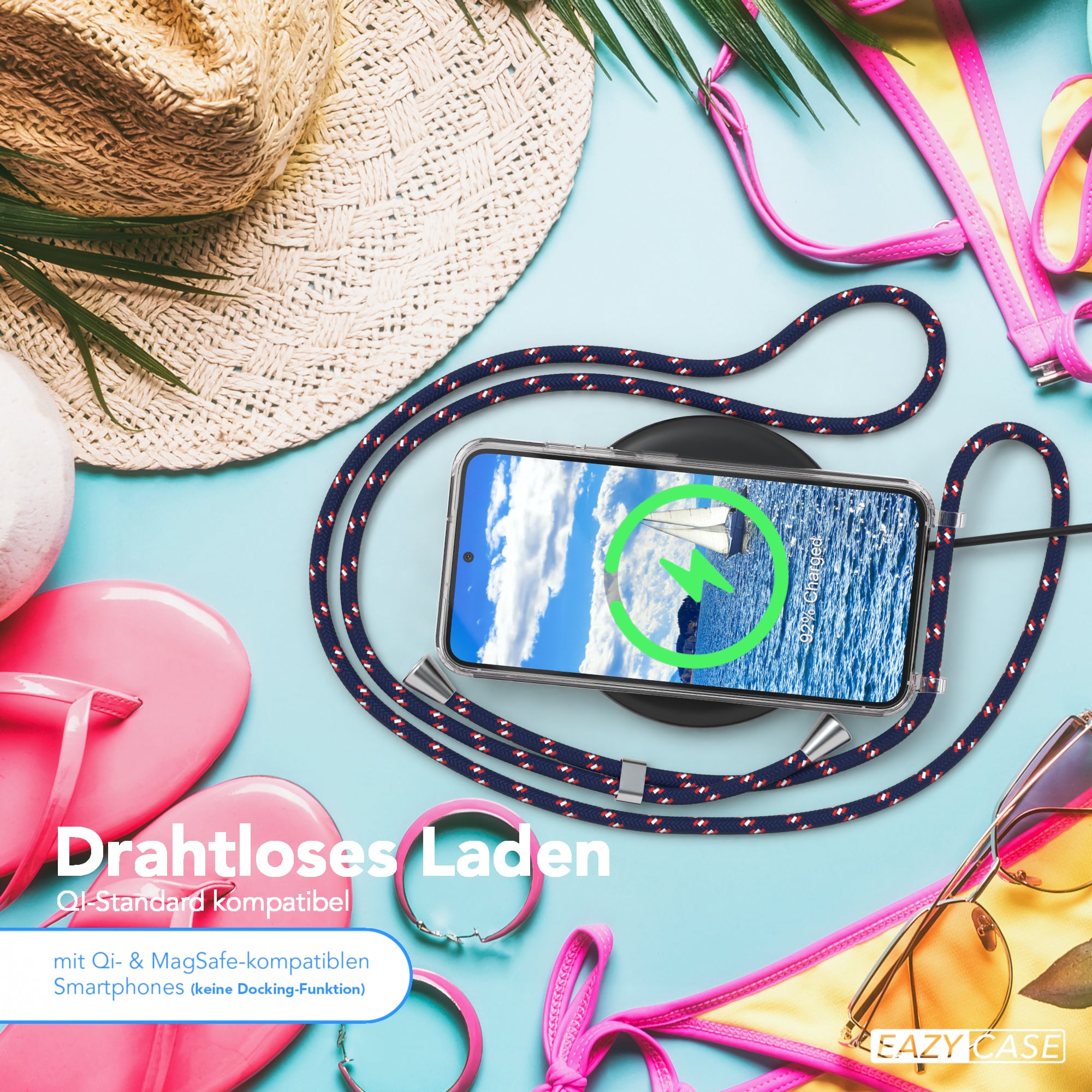 Galaxy S23 transparente Hülle + Kordel