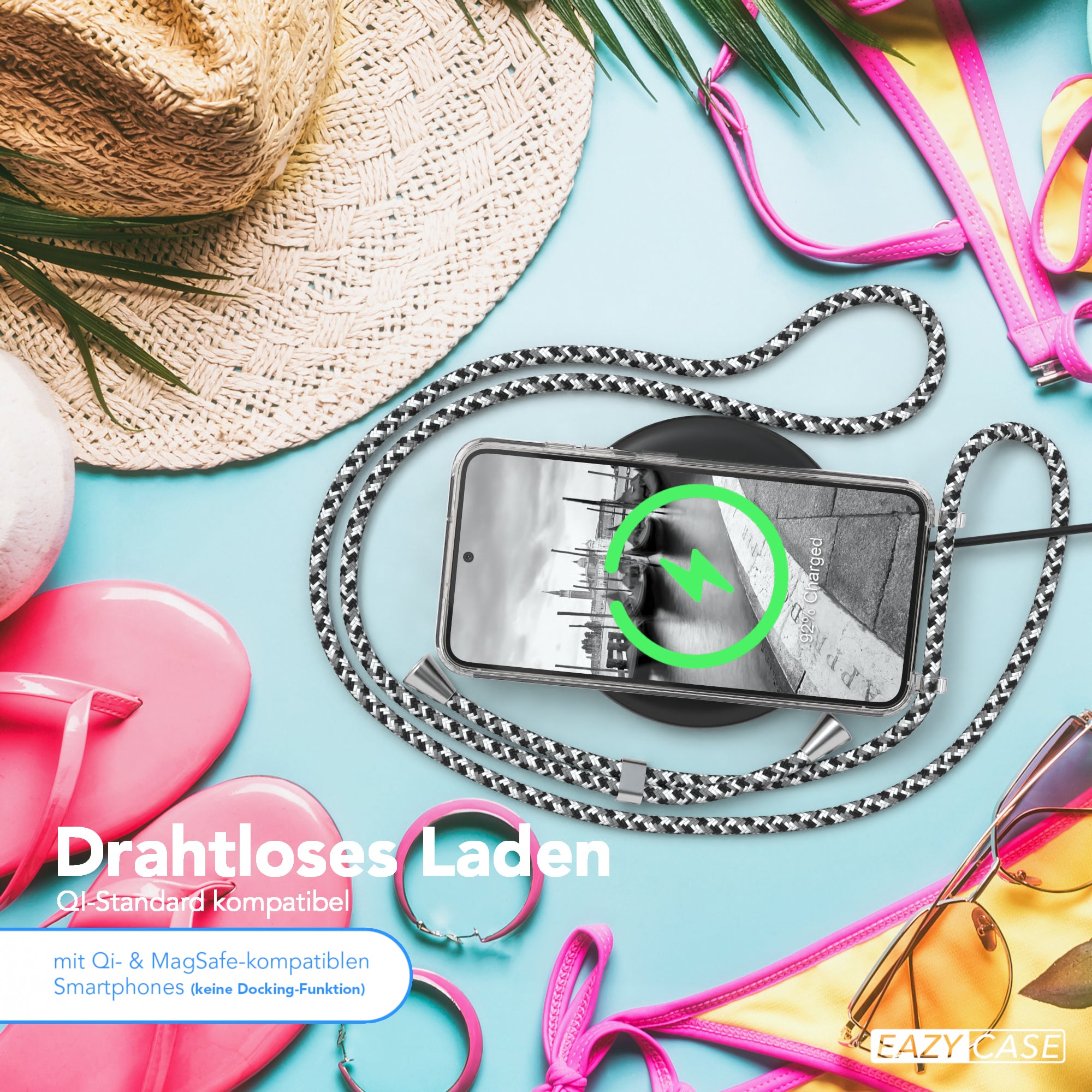 Galaxy S23 transparente Hülle + Kordel