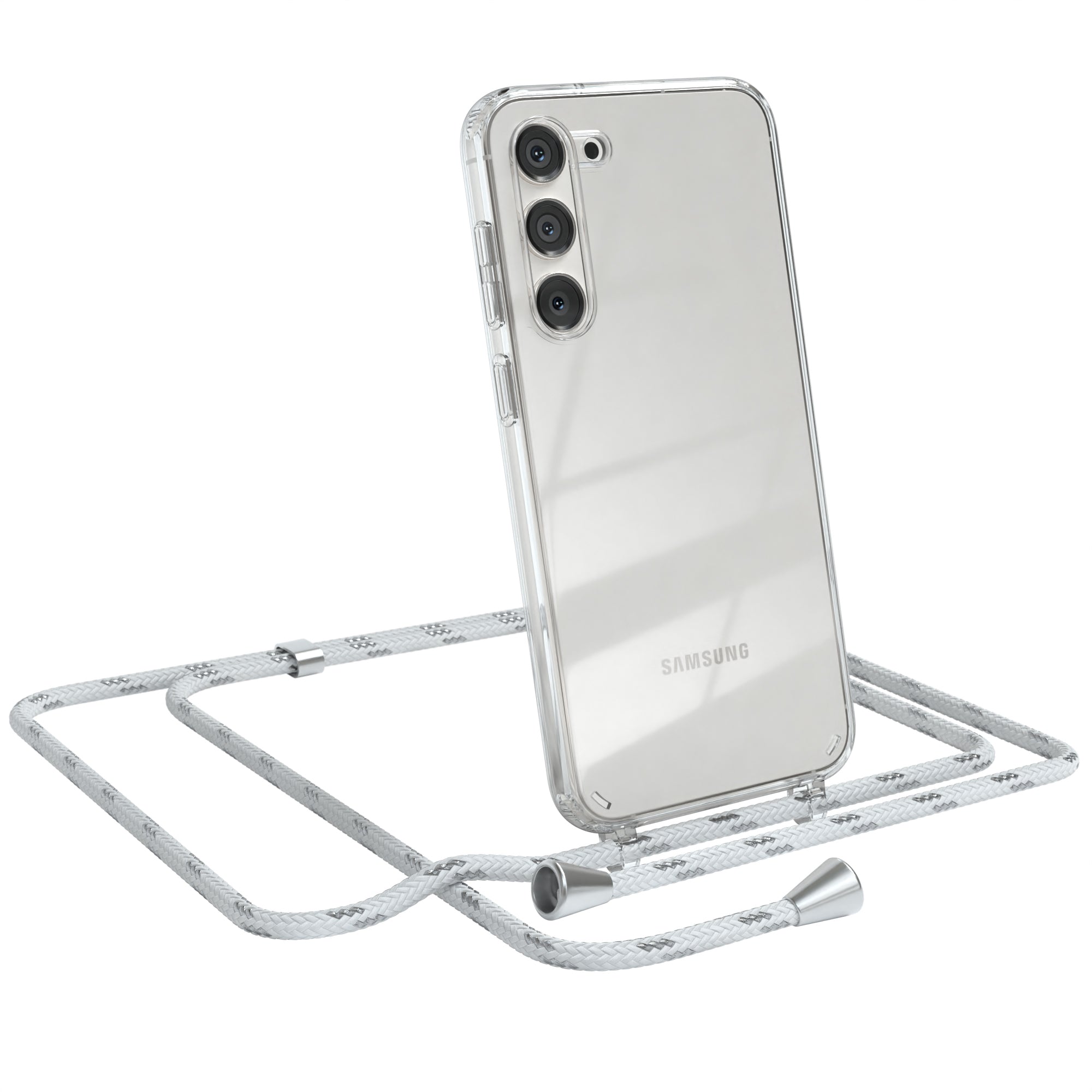 Galaxy S23 Plus transparente Hülle + Kordel
