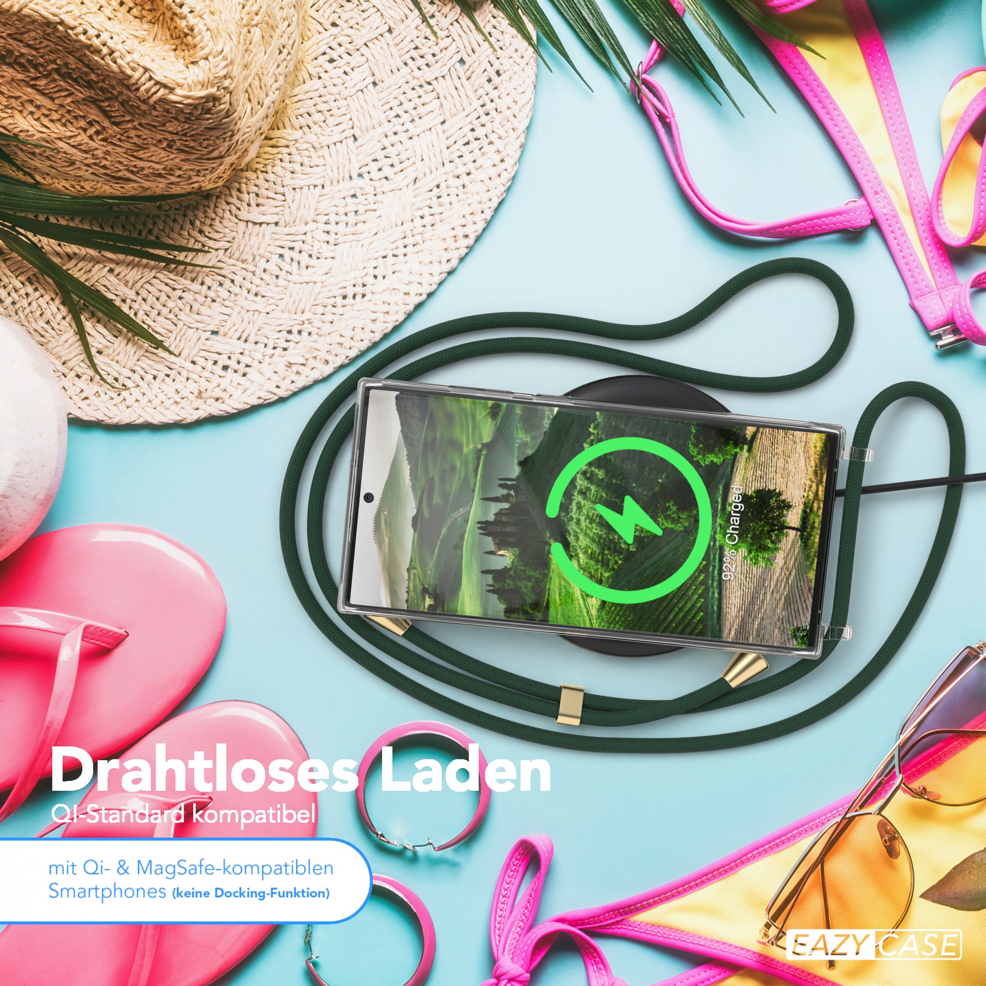 Galaxy S23 Ultra transparente Hülle + Kordel