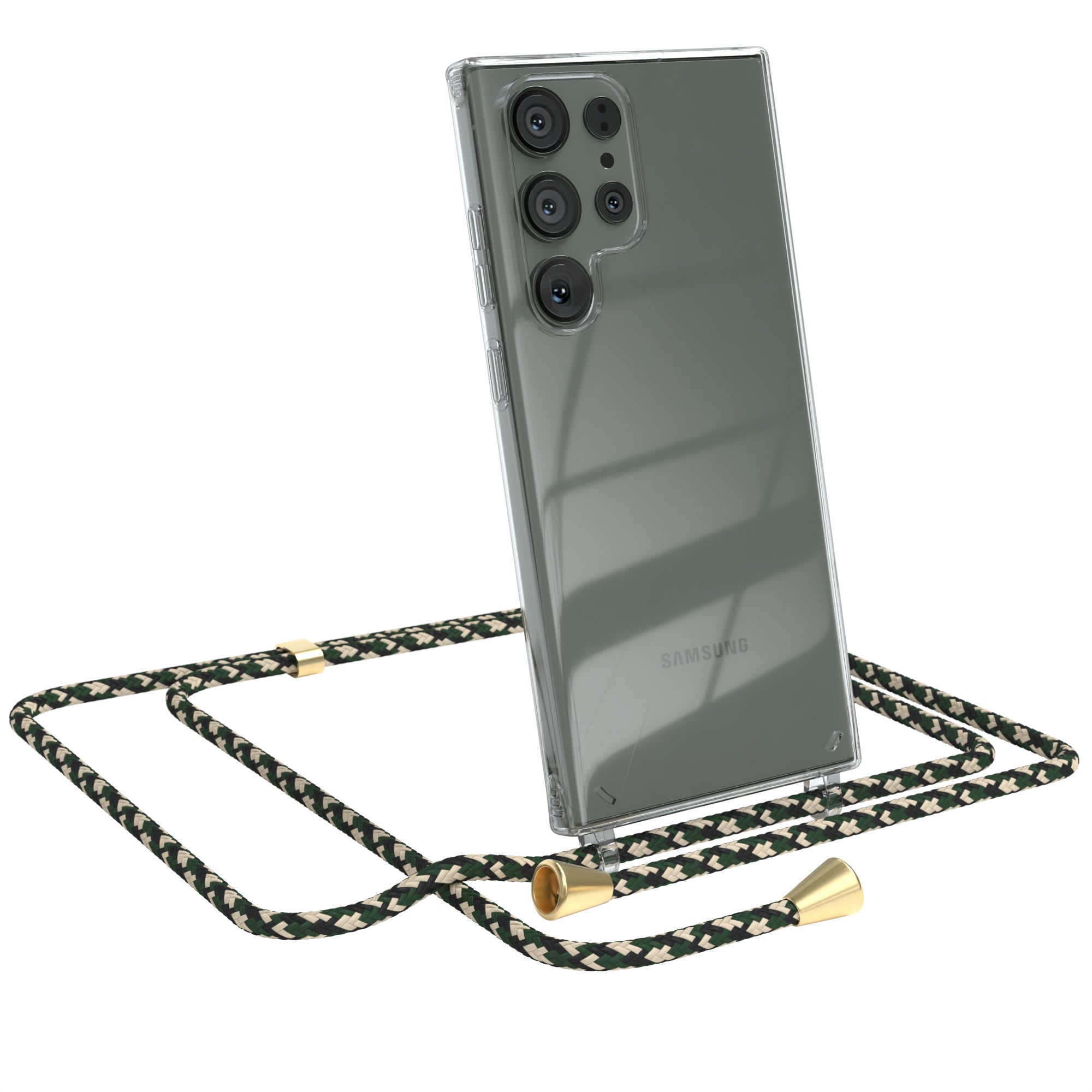 Galaxy S23 Ultra transparente Hülle + Kordel