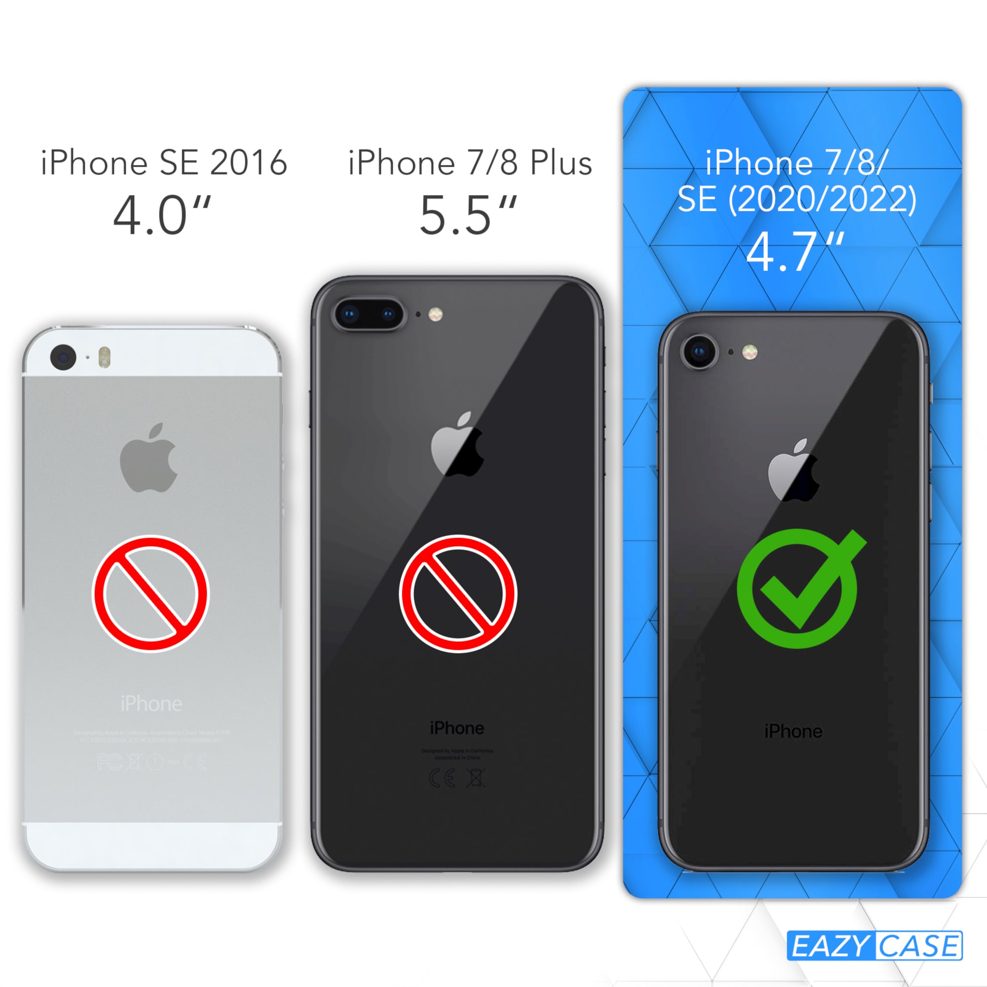 iPhone SE 2022 / 2020 / 8 / 7 Hülle + Uni Kordel