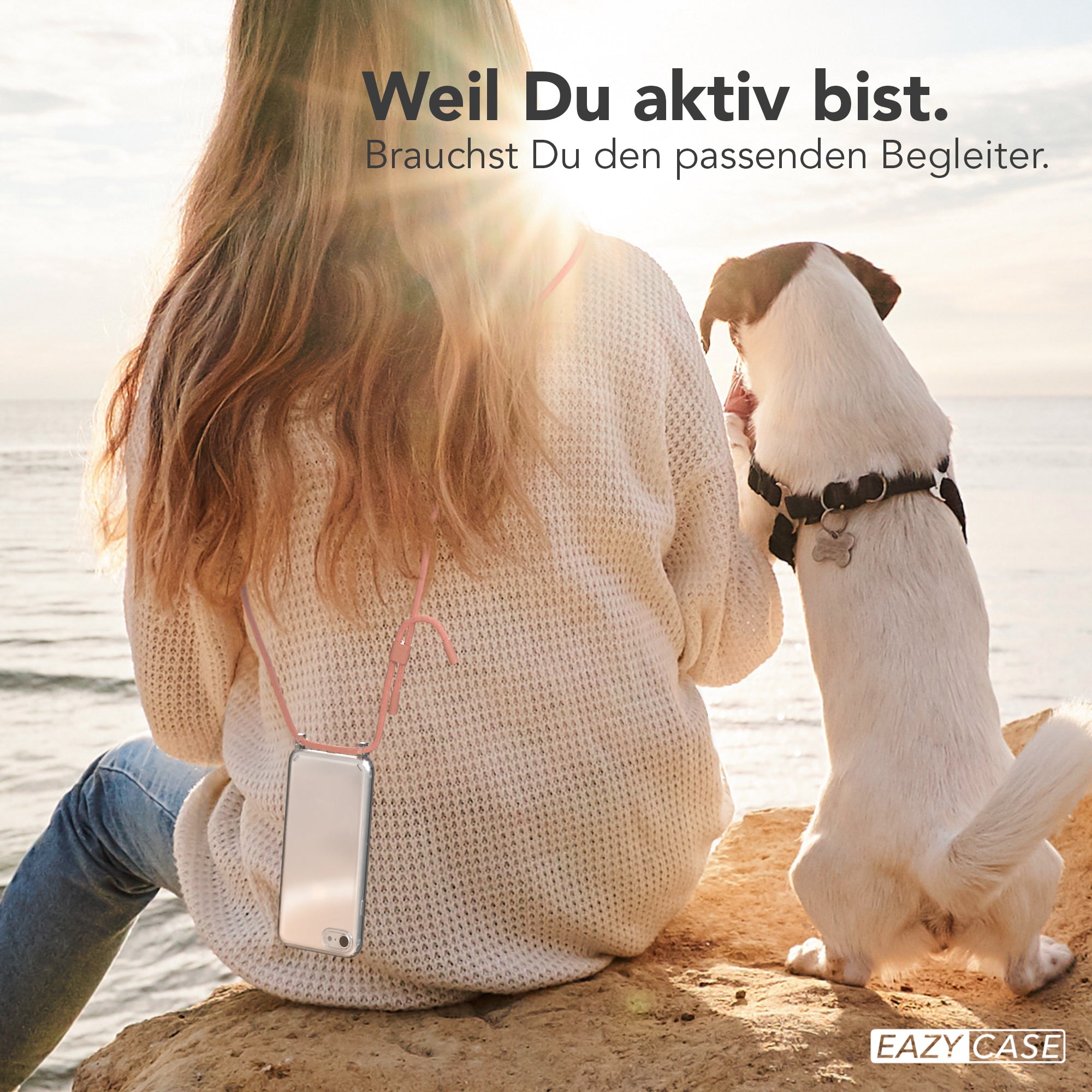 iPhone SE 2022 / 2020 / 8 / 7 Hülle + Uni Kordel