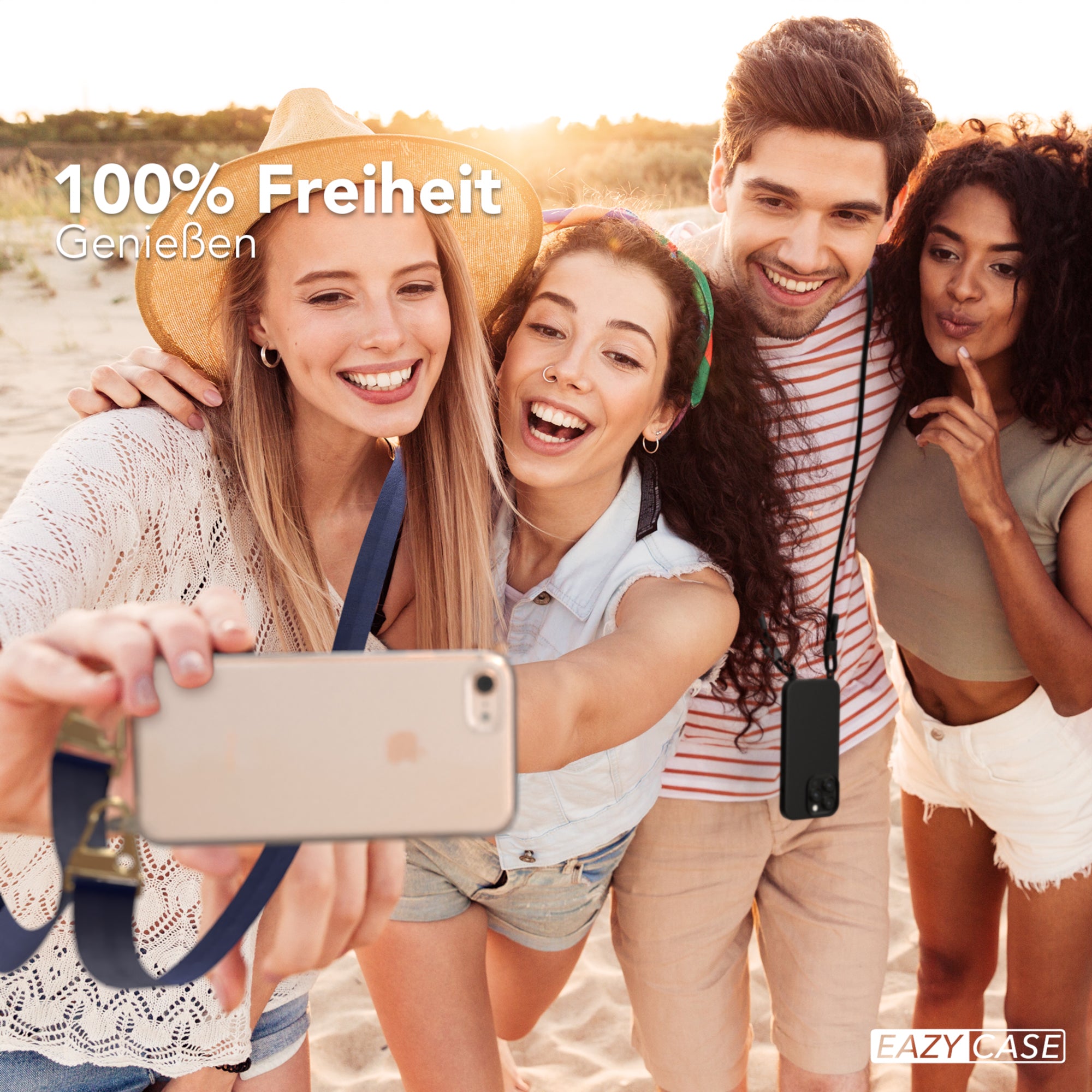 iPhone SE 2022 / 2020 / 8 / 7 Hülle + breites Band