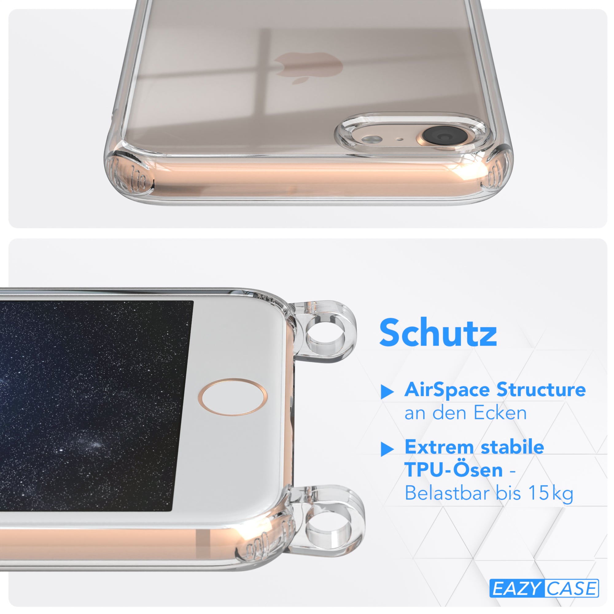 iPhone SE 2022 / 2020 / 8 / 7 Hülle + breites Band