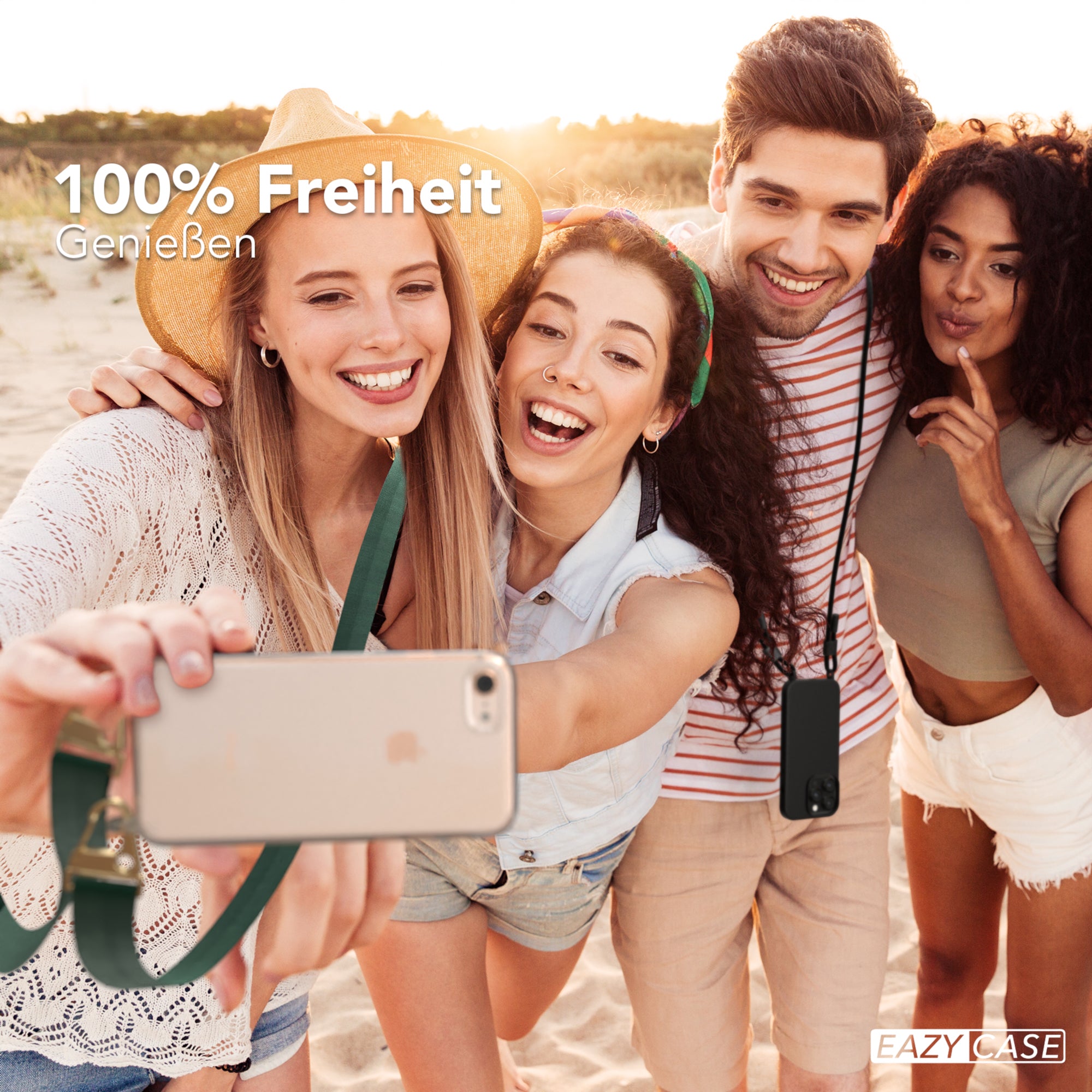 iPhone SE 2022 / 2020 / 8 / 7 Hülle + breites Band