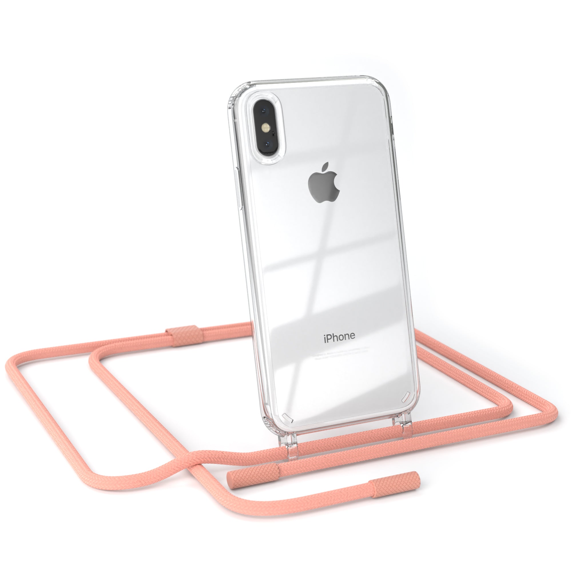 iPhone X / XS Hülle + Uni Kordel