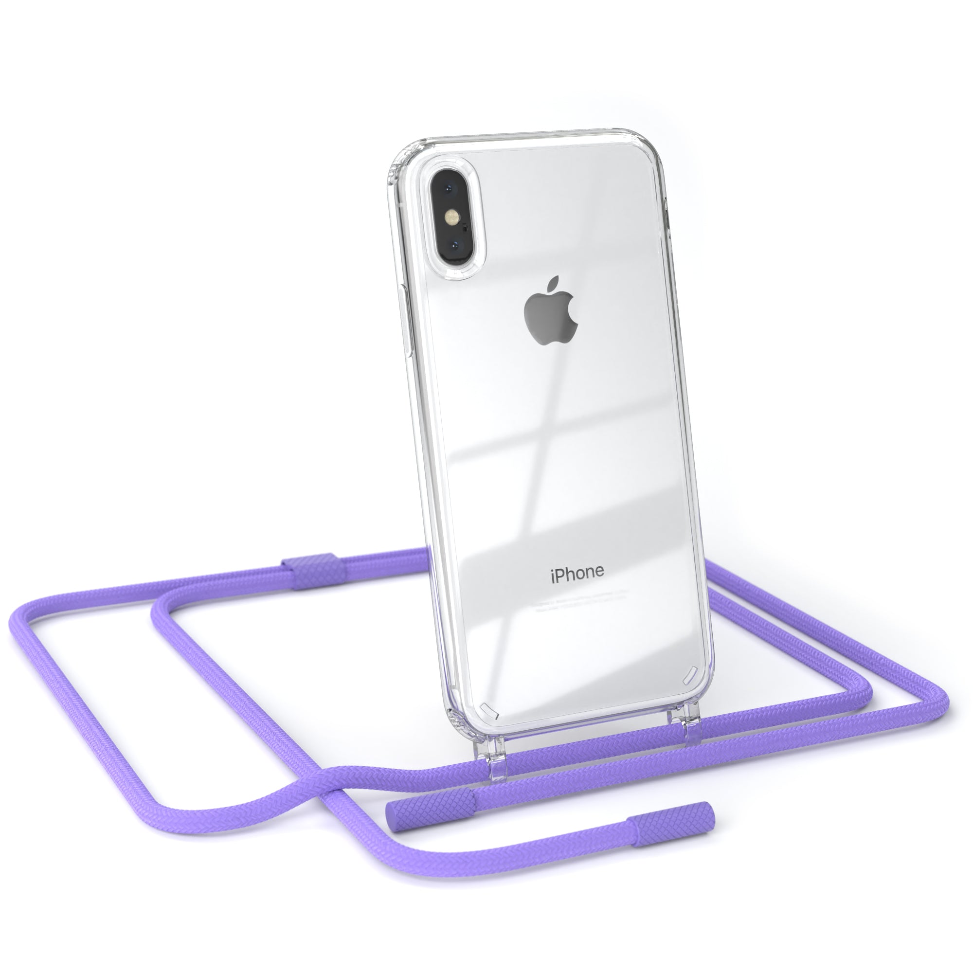 iPhone X / XS Hülle + Uni Kordel