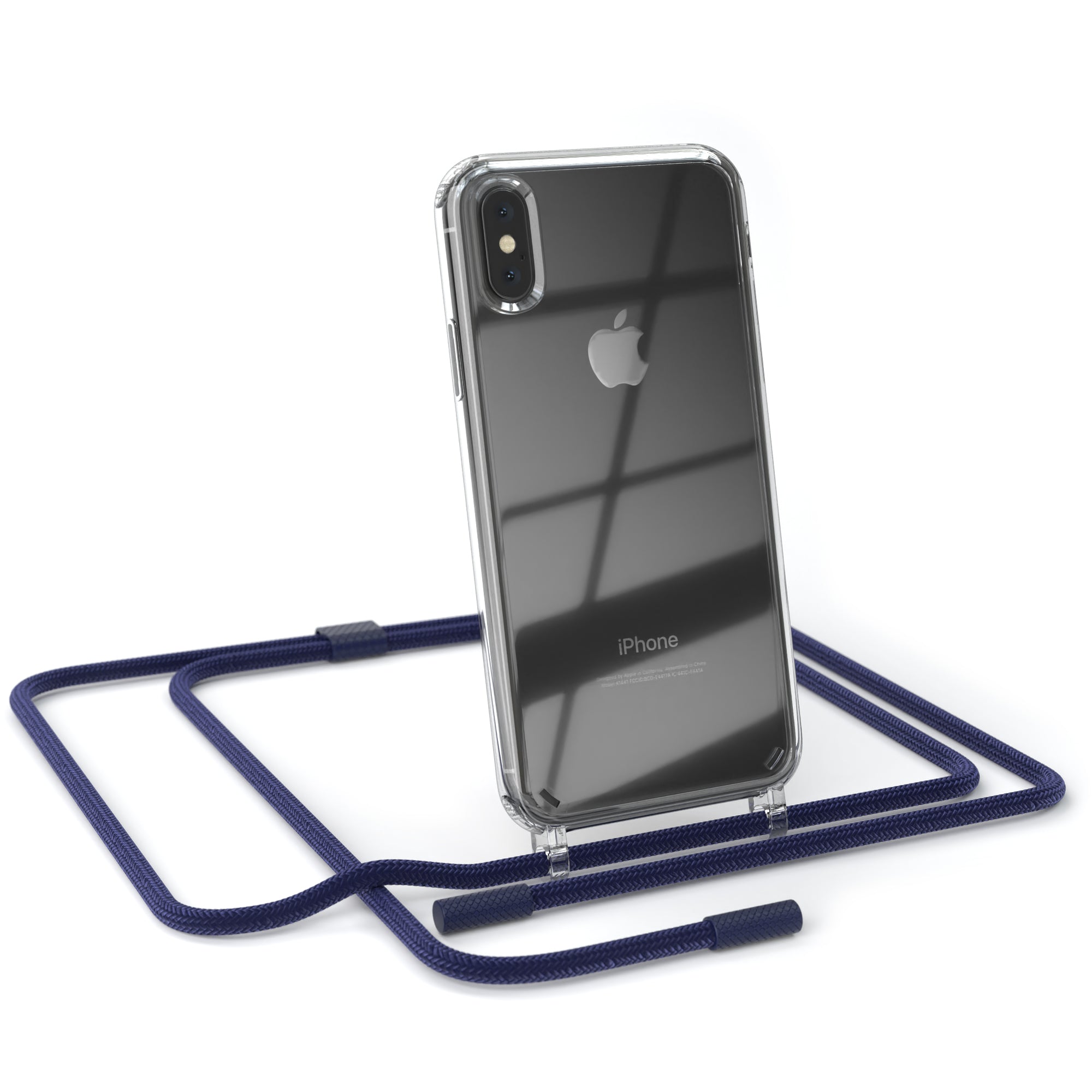 iPhone X / XS Hülle + Uni Kordel