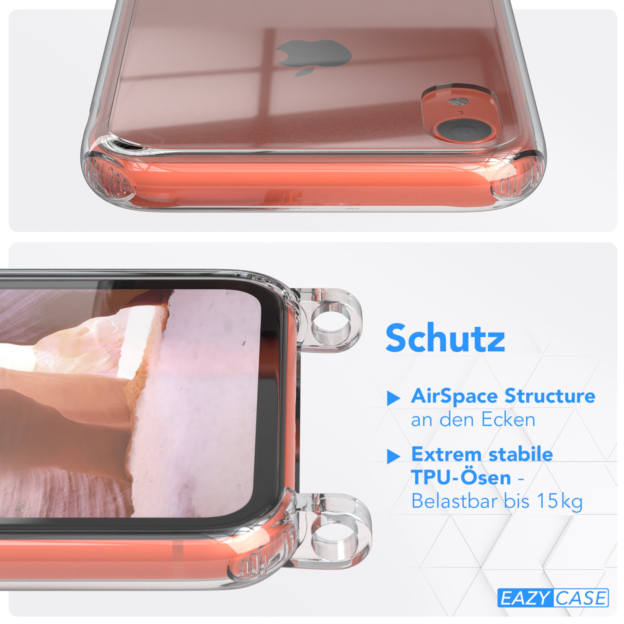 iPhone XR Hülle + Uni Kordel