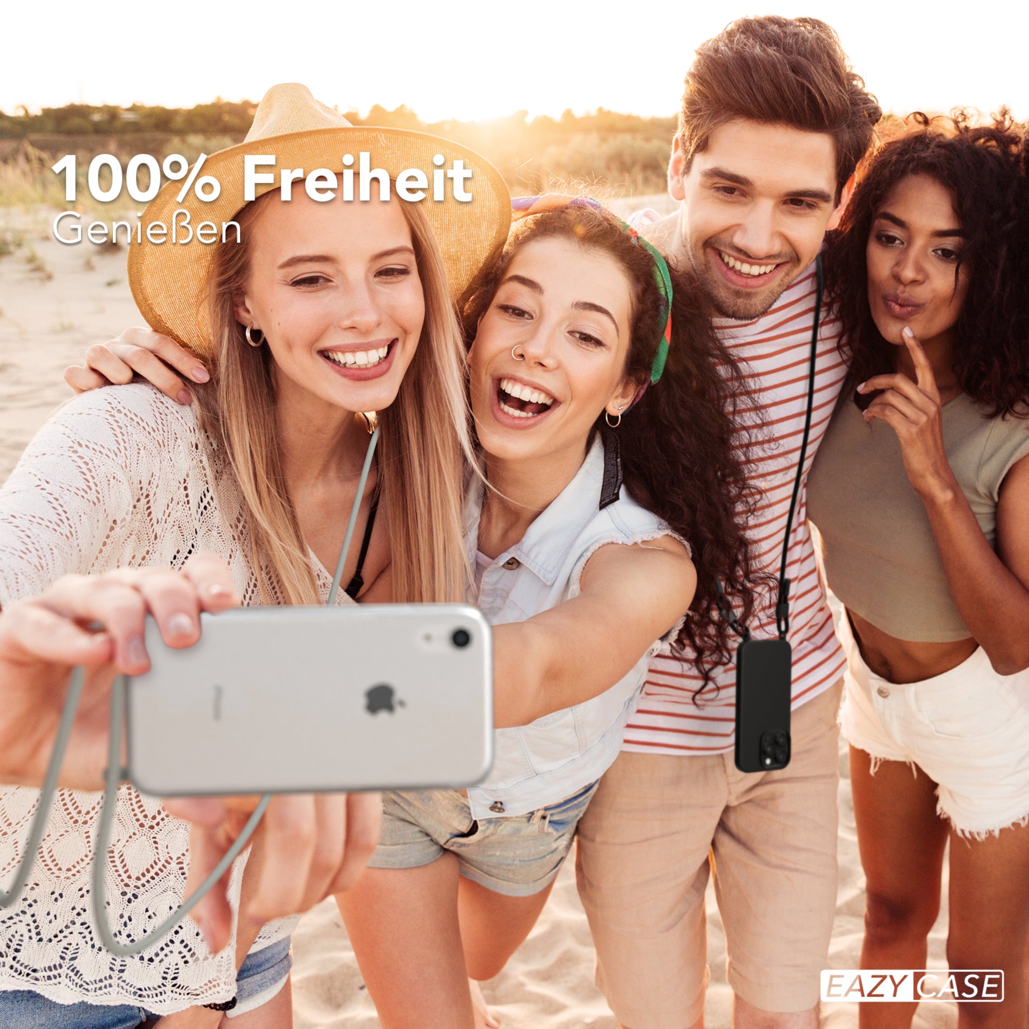 iPhone XR Hülle + Uni Kordel