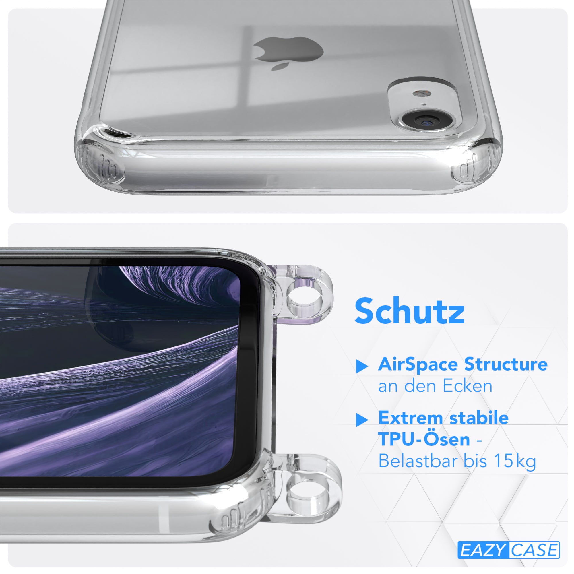 iPhone XR Hülle + Uni Kordel