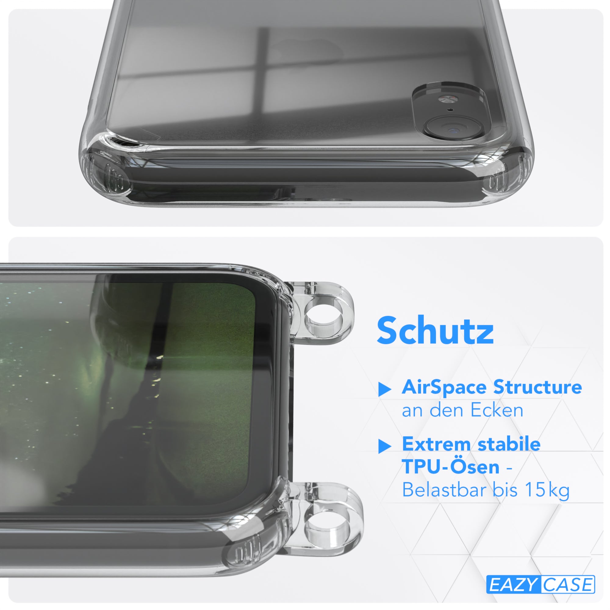 iPhone XR Hülle + Uni Kordel