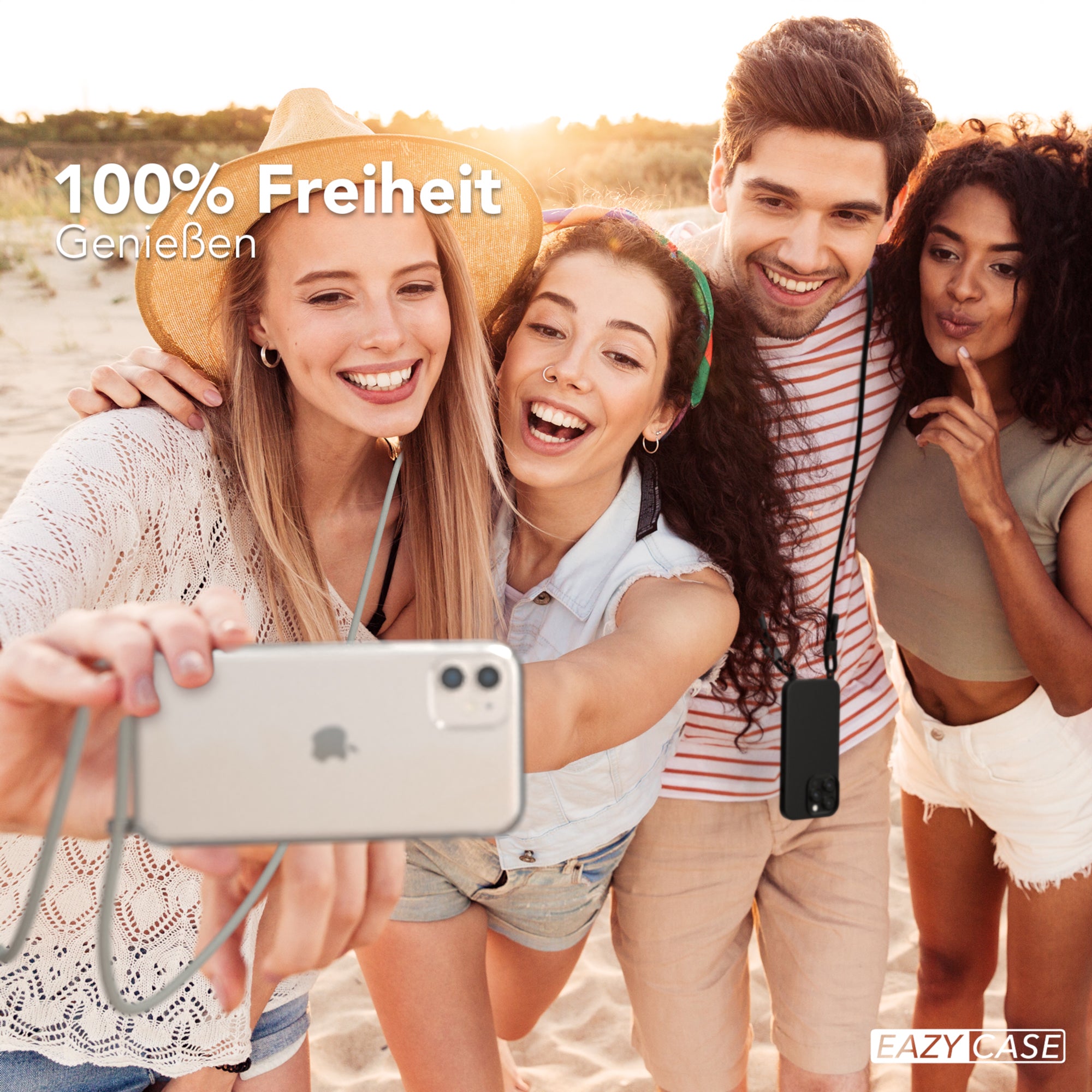 iPhone 11 Hülle + Uni Kordel