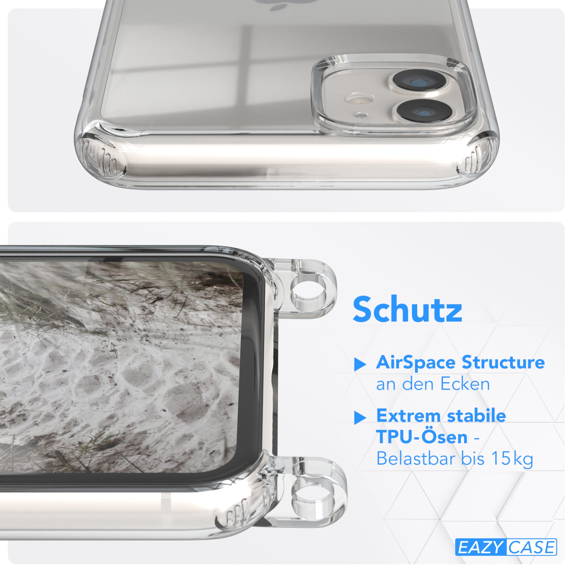 iPhone 11 Hülle + Uni Kordel