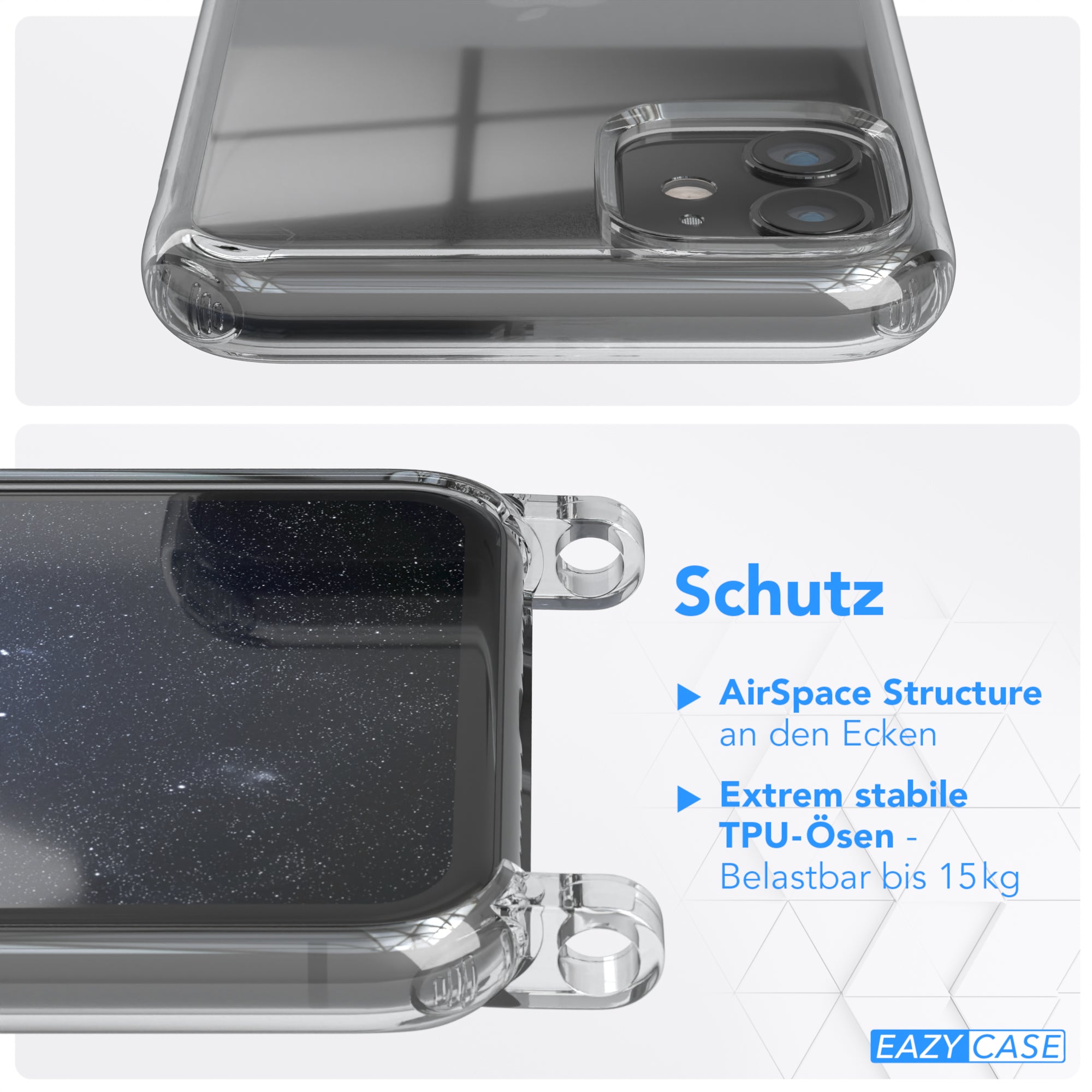 iPhone 11 Hülle + Uni Kordel