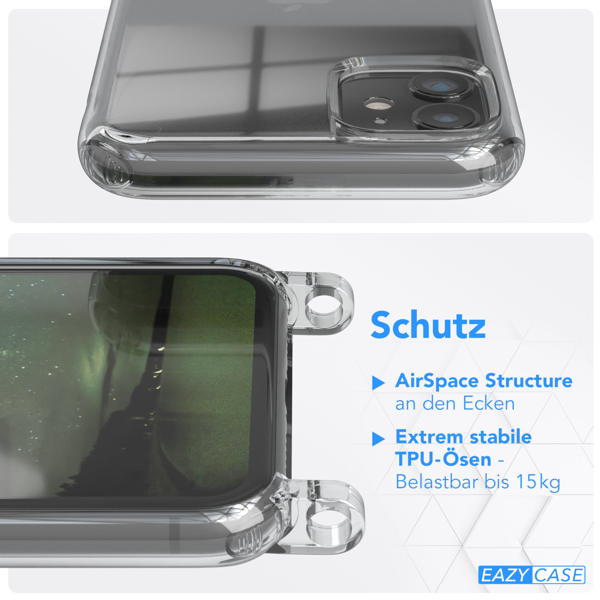 iPhone 11 Hülle + Uni Kordel