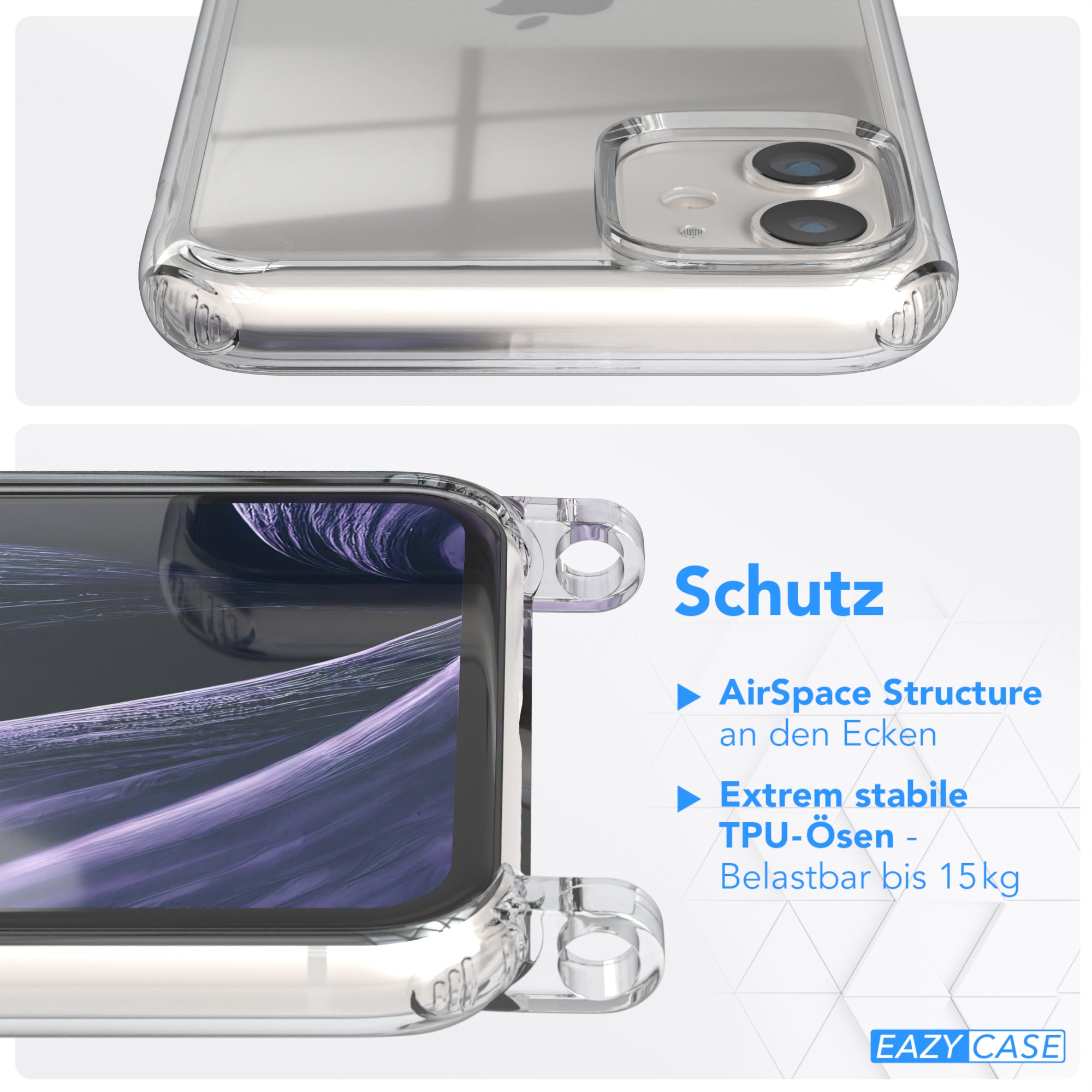 iPhone 11 Hülle + breites Band