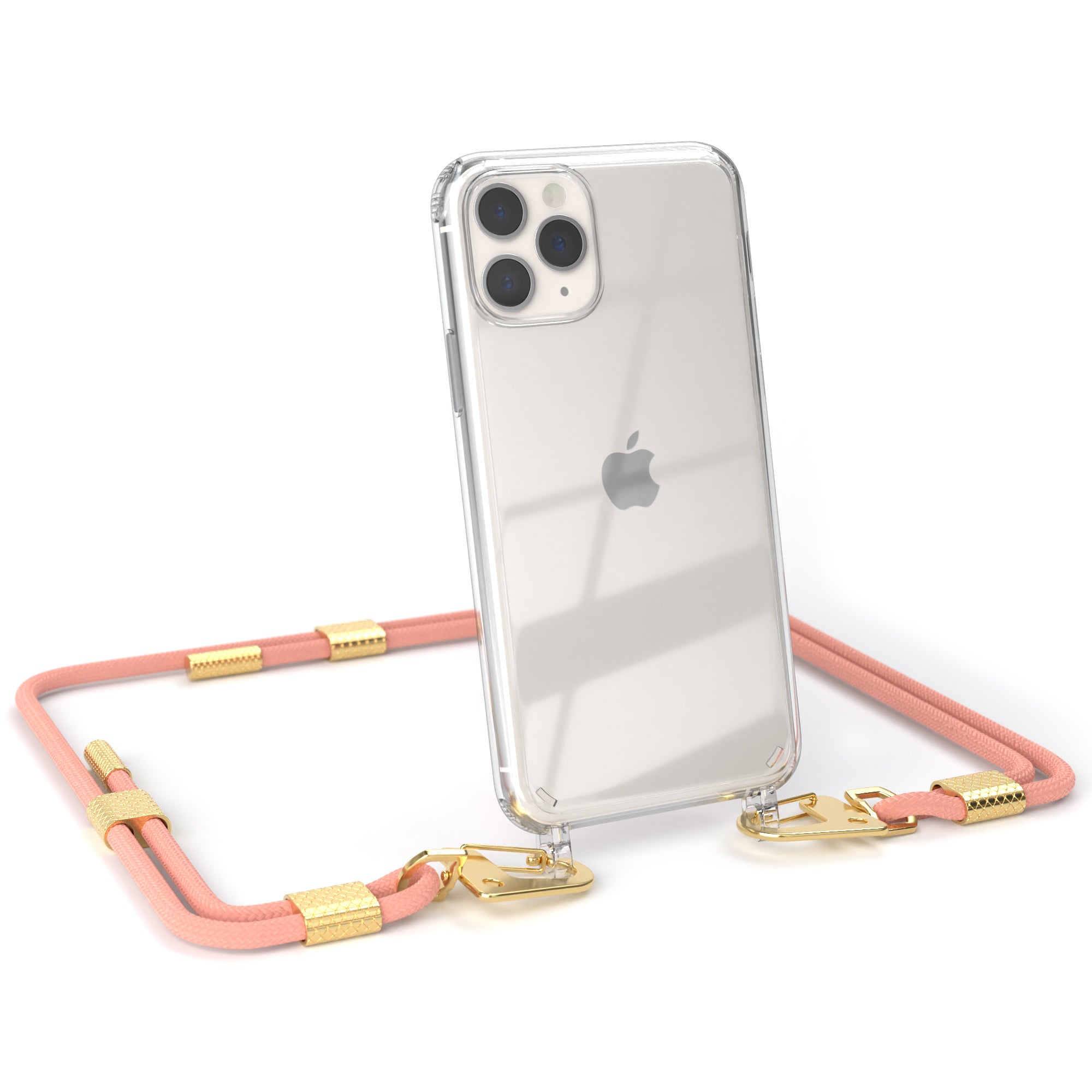iPhone 11 Pro Hülle + Kordel mit Karabinern