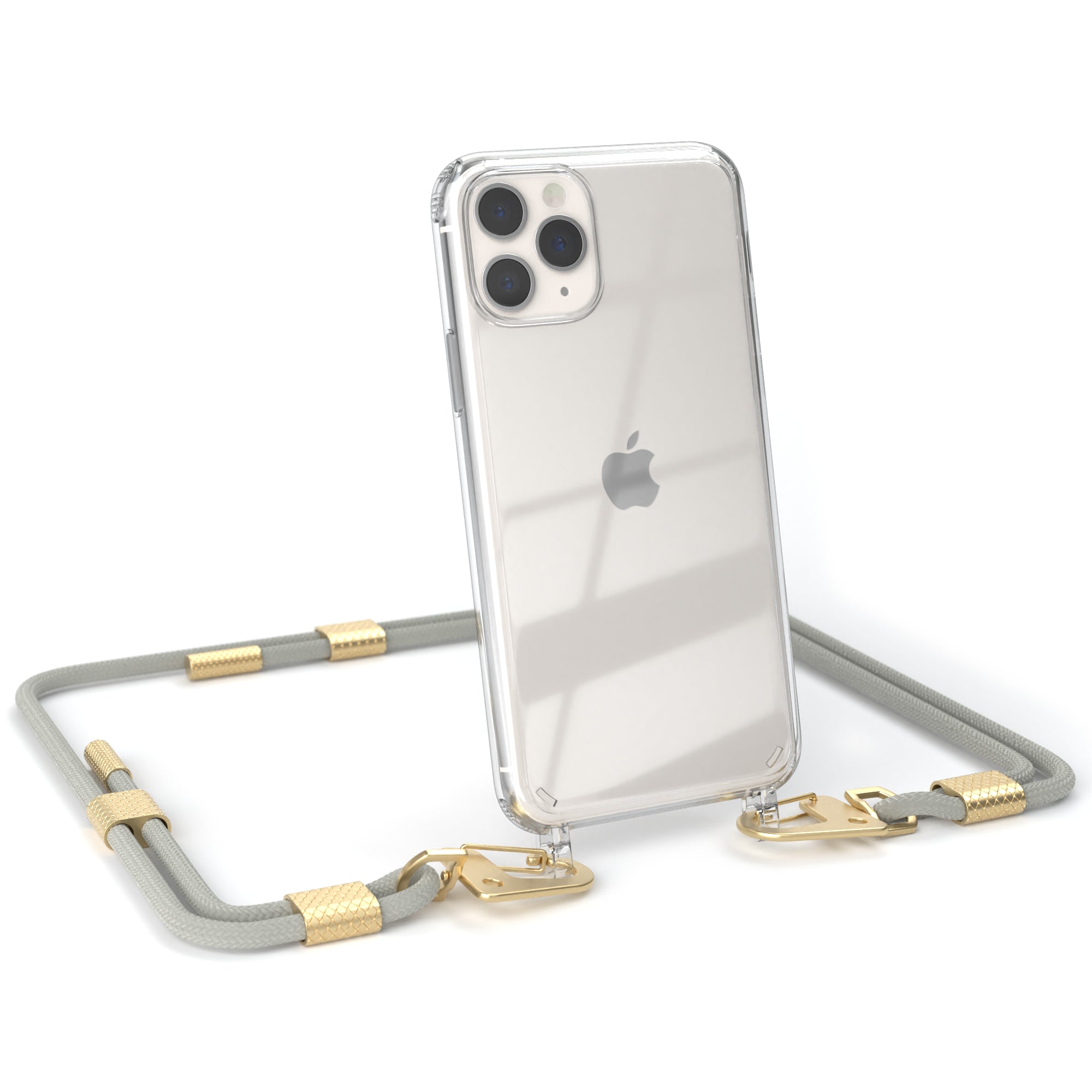 iPhone 11 Pro Hülle + Kordel mit Karabinern