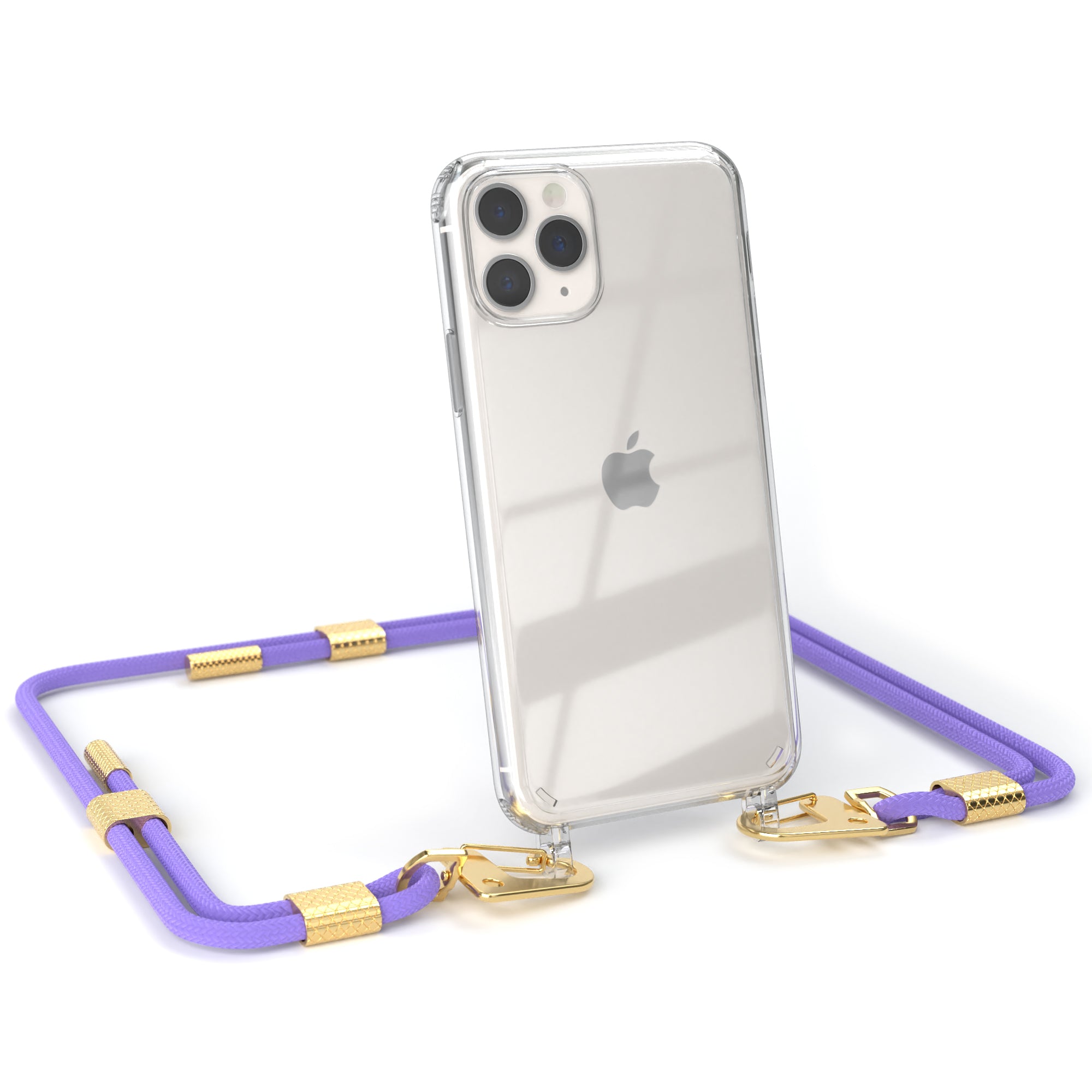 iPhone 11 Pro Hülle + Kordel mit Karabinern