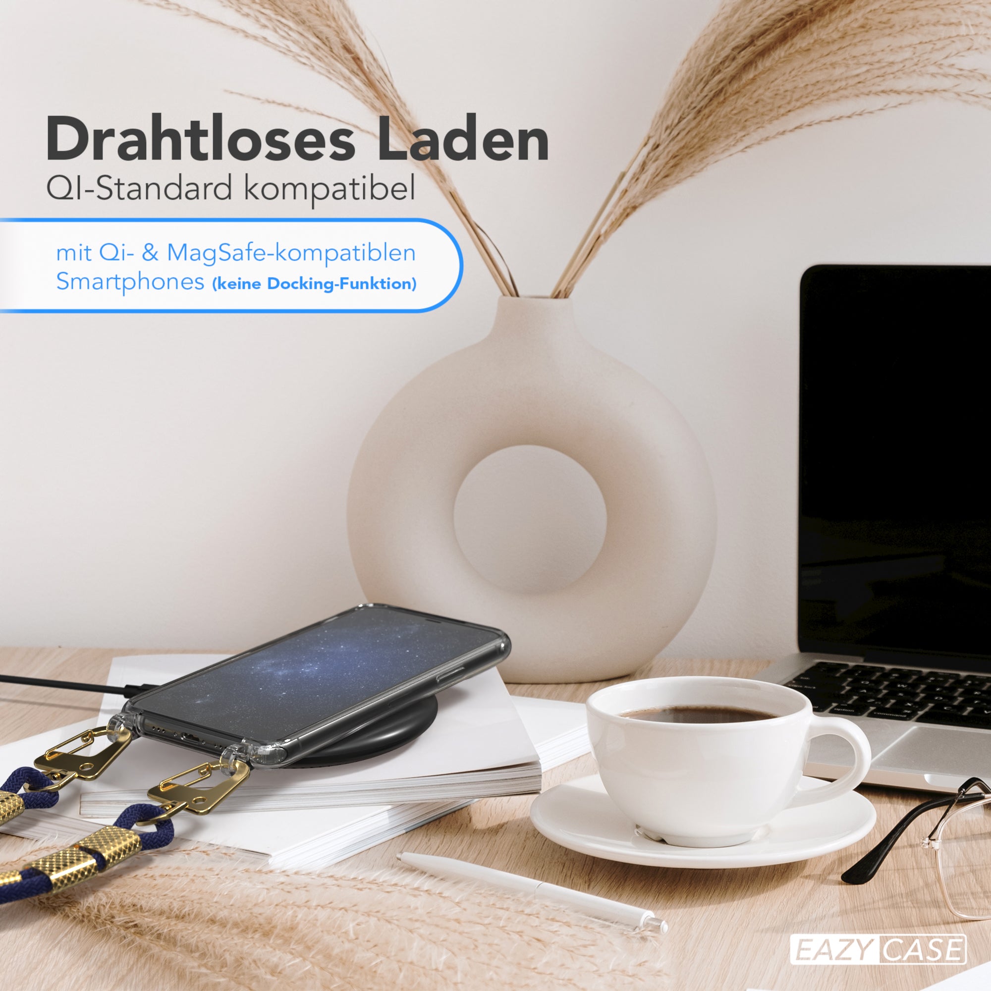 iPhone 11 Pro Hülle + Kordel mit Karabinern