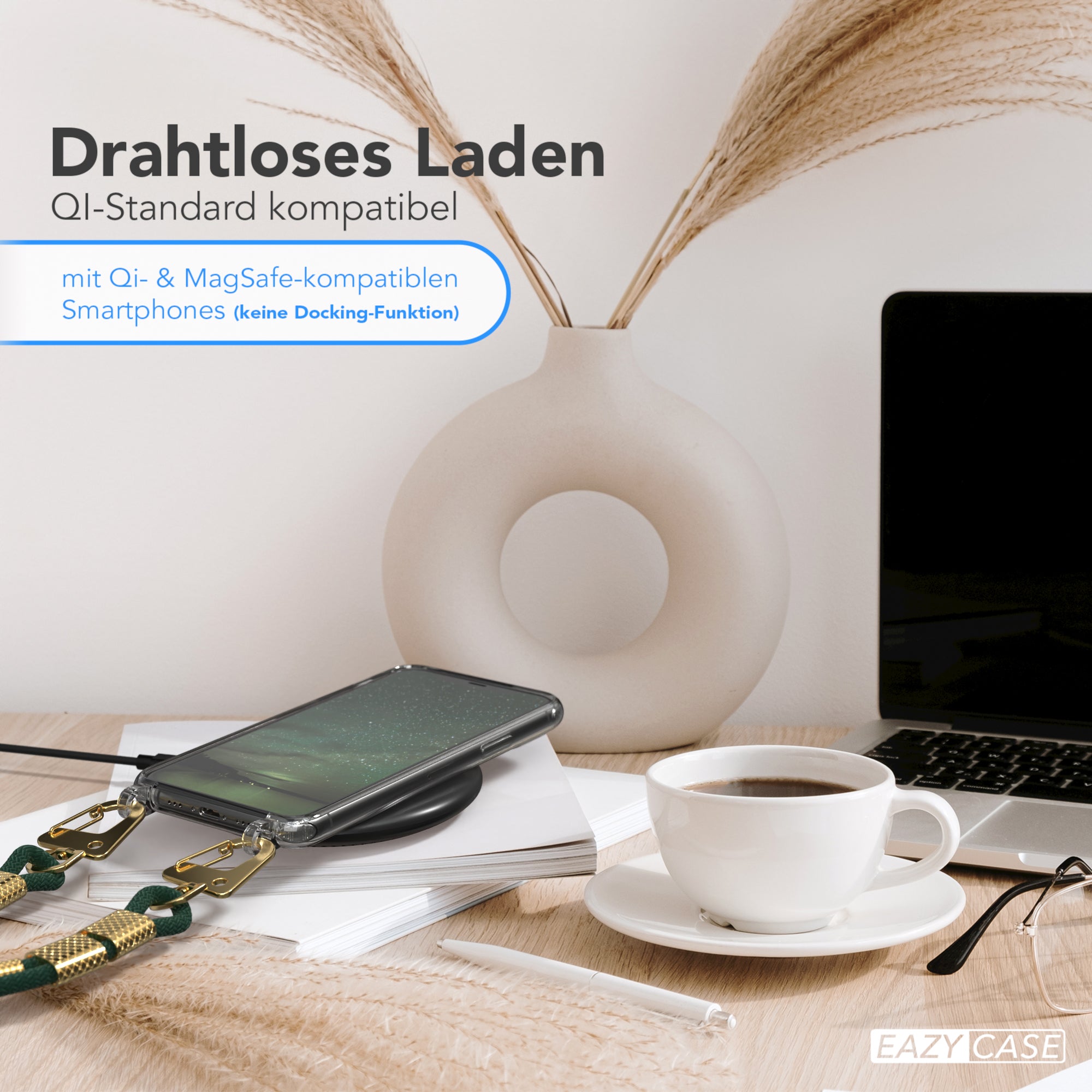 iPhone 11 Pro Hülle + Kordel mit Karabinern