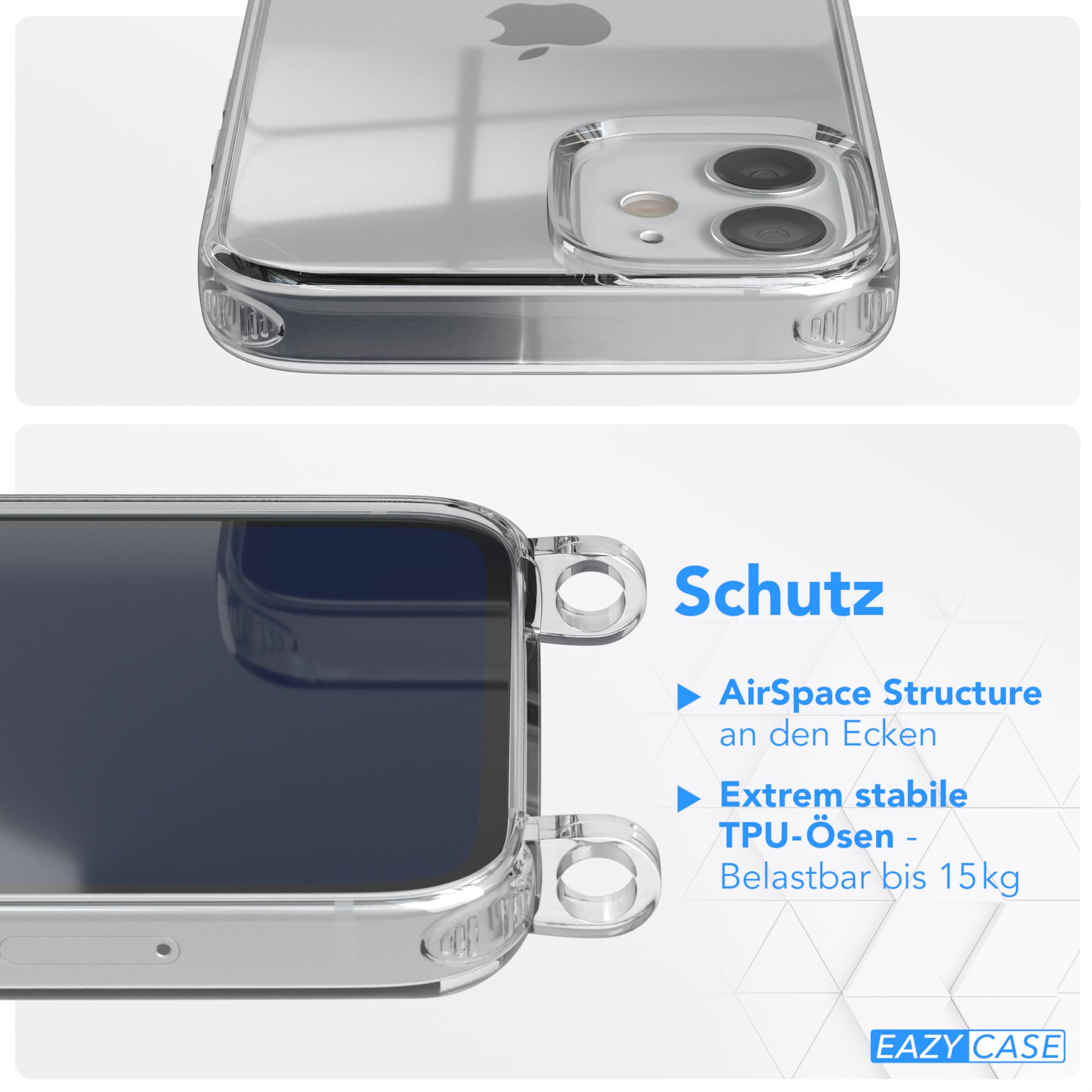 iPhone 12 Mini Hülle + Uni Kordel
