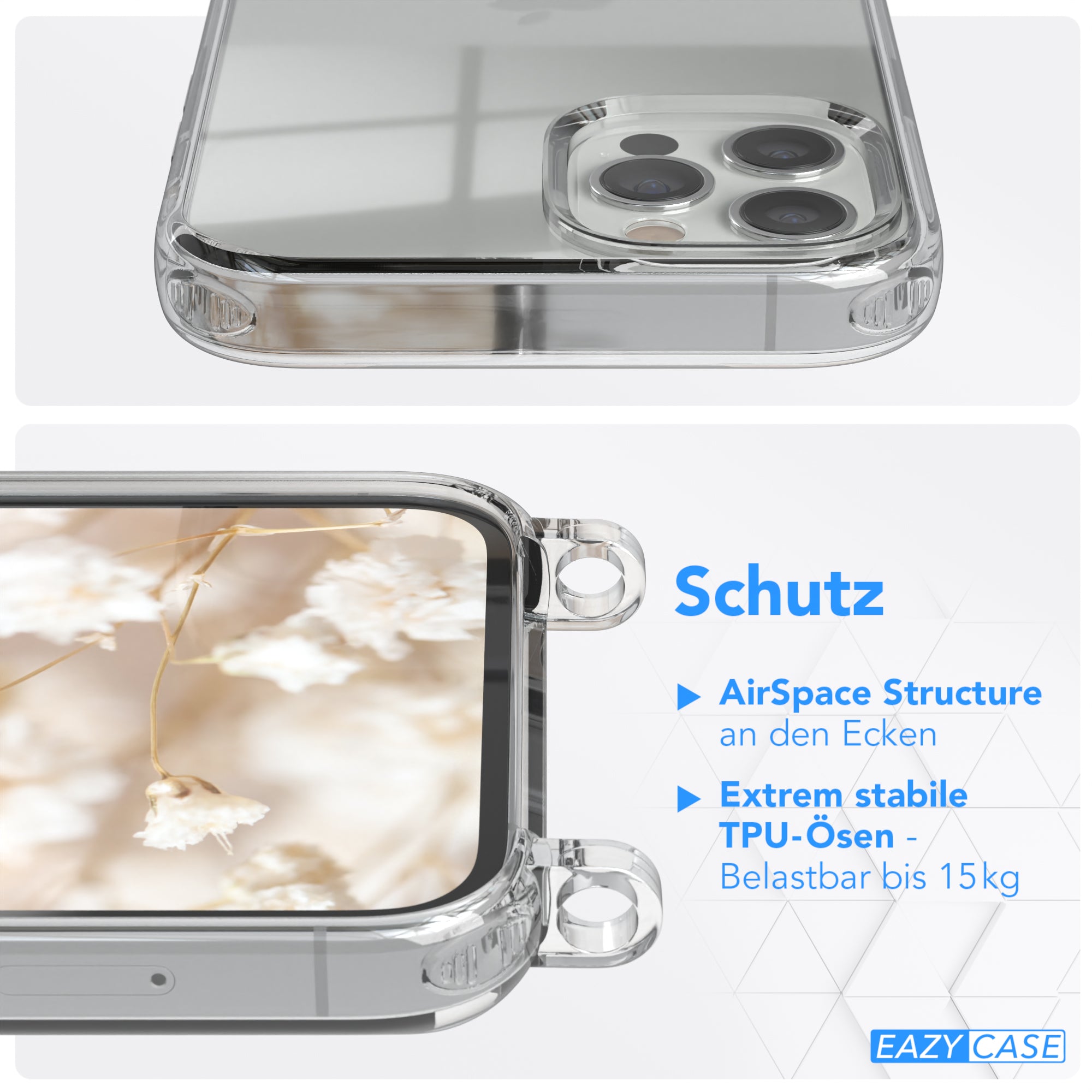 iPhone 12 / 12 Pro Hülle + Boho Band