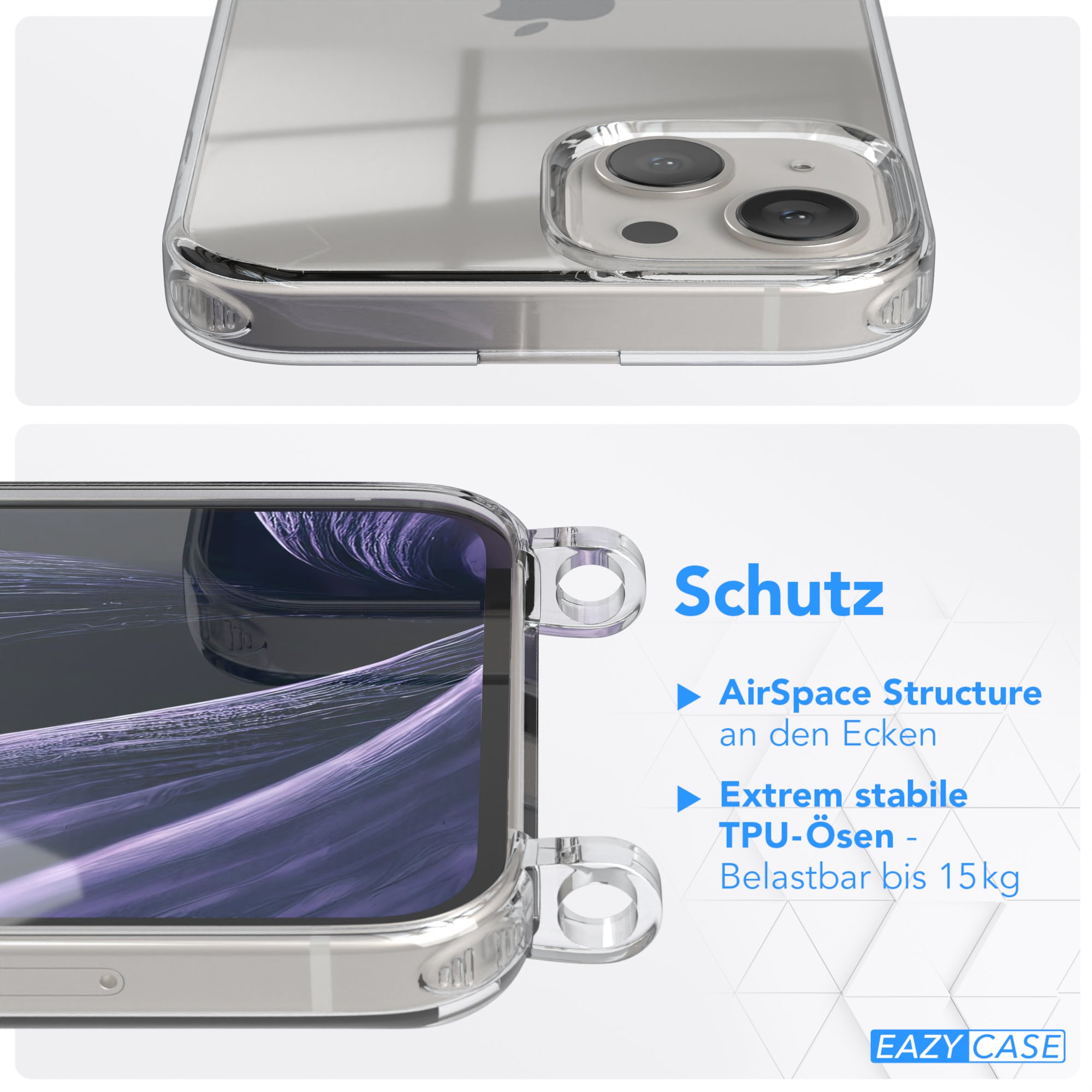 iPhone 13 Hülle + Uni Kordel