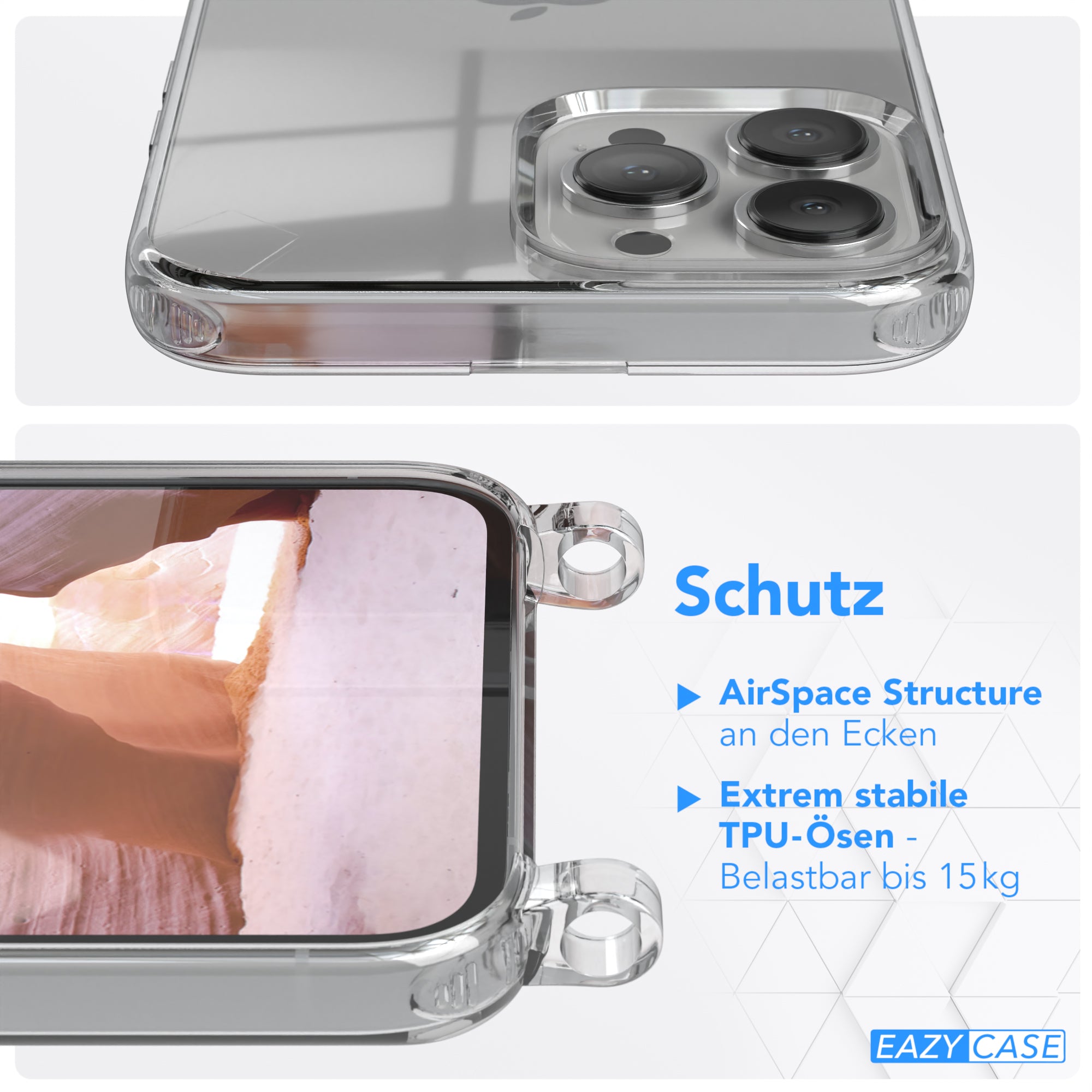 iPhone 13 Pro Max Hülle + Uni Kordel