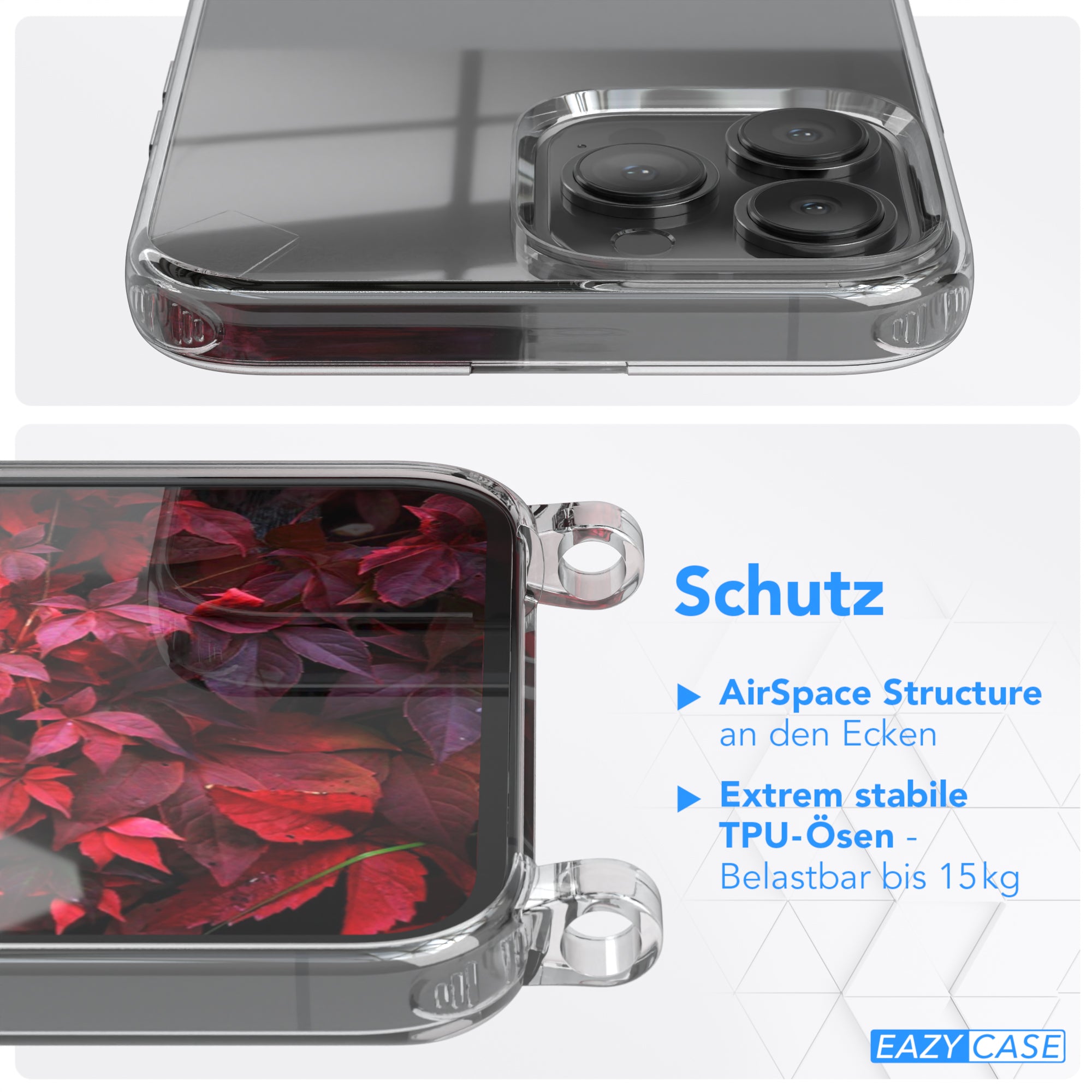 iPhone 13 Pro Max Hülle + Uni Kordel