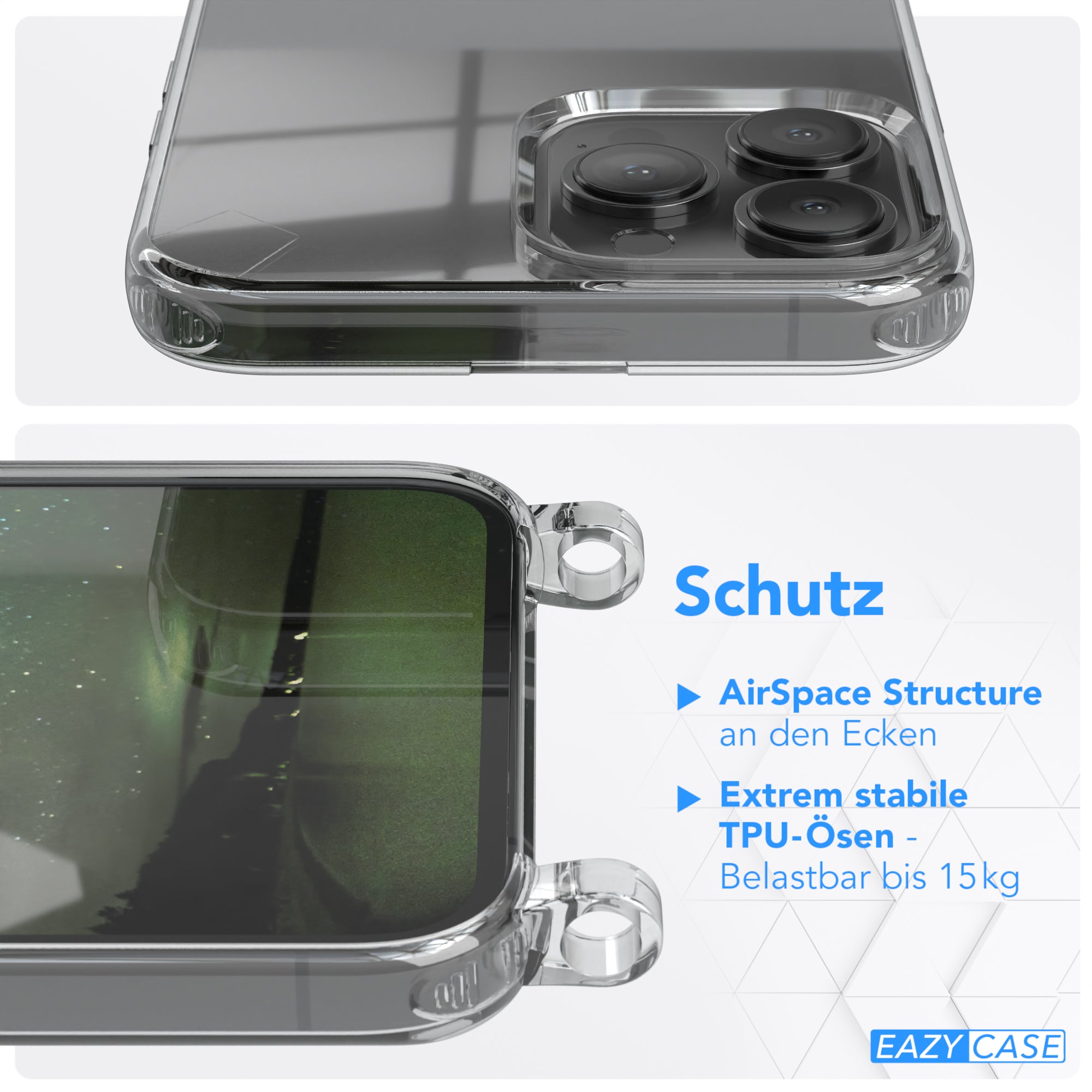 iPhone 13 Pro Max Hülle + Uni Kordel