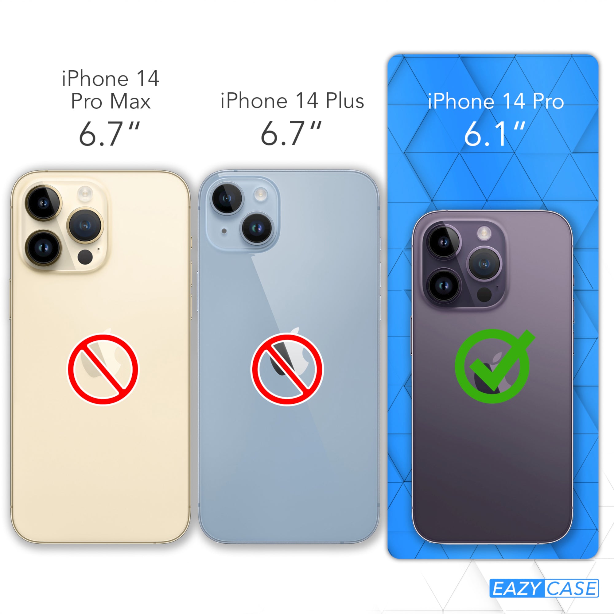 iPhone 14 Pro Hülle + Kordel mit Karabinern