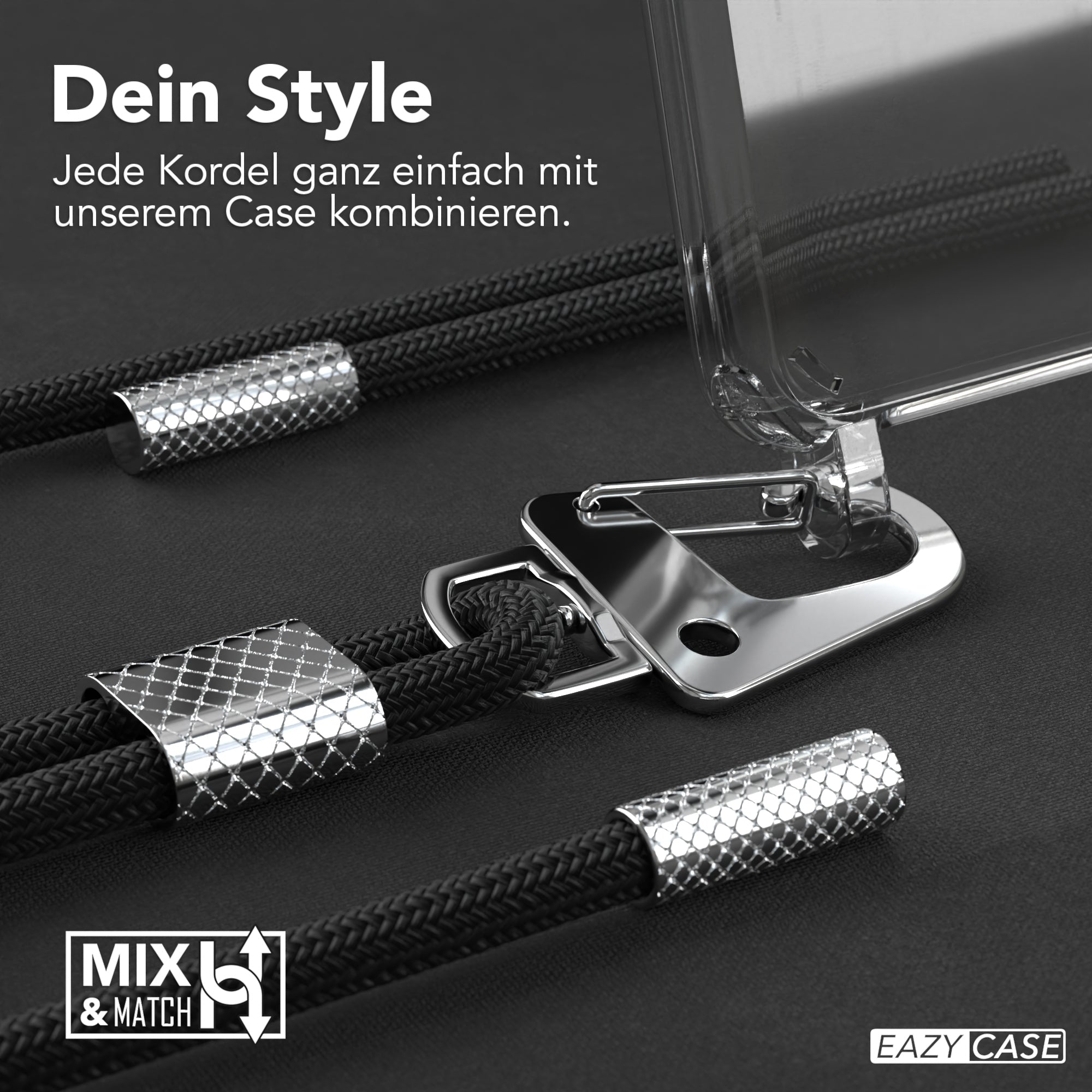 Galaxy A51 Hülle + Kordel mit Karabinern