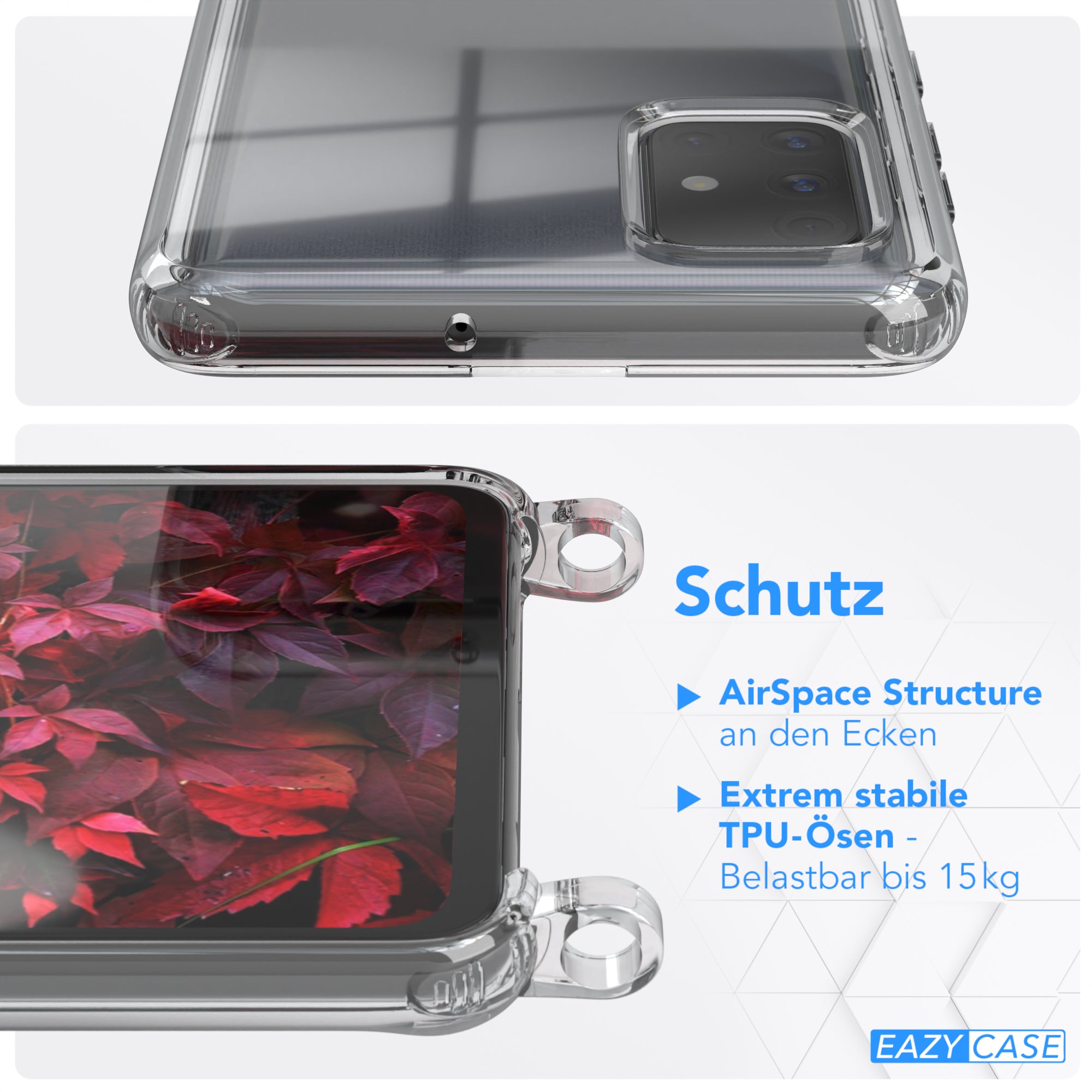 Galaxy A71 Hülle + Uni Kordel