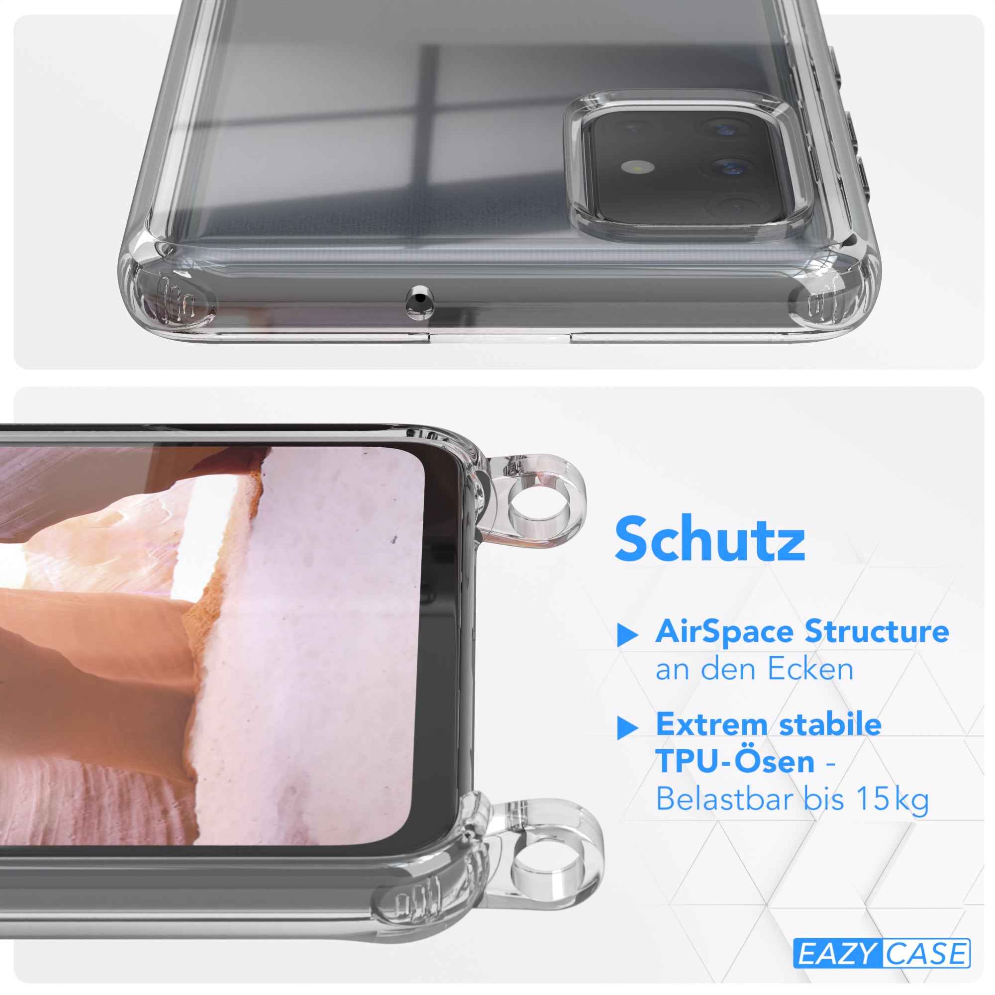 Galaxy A71 Hülle + Uni Kordel