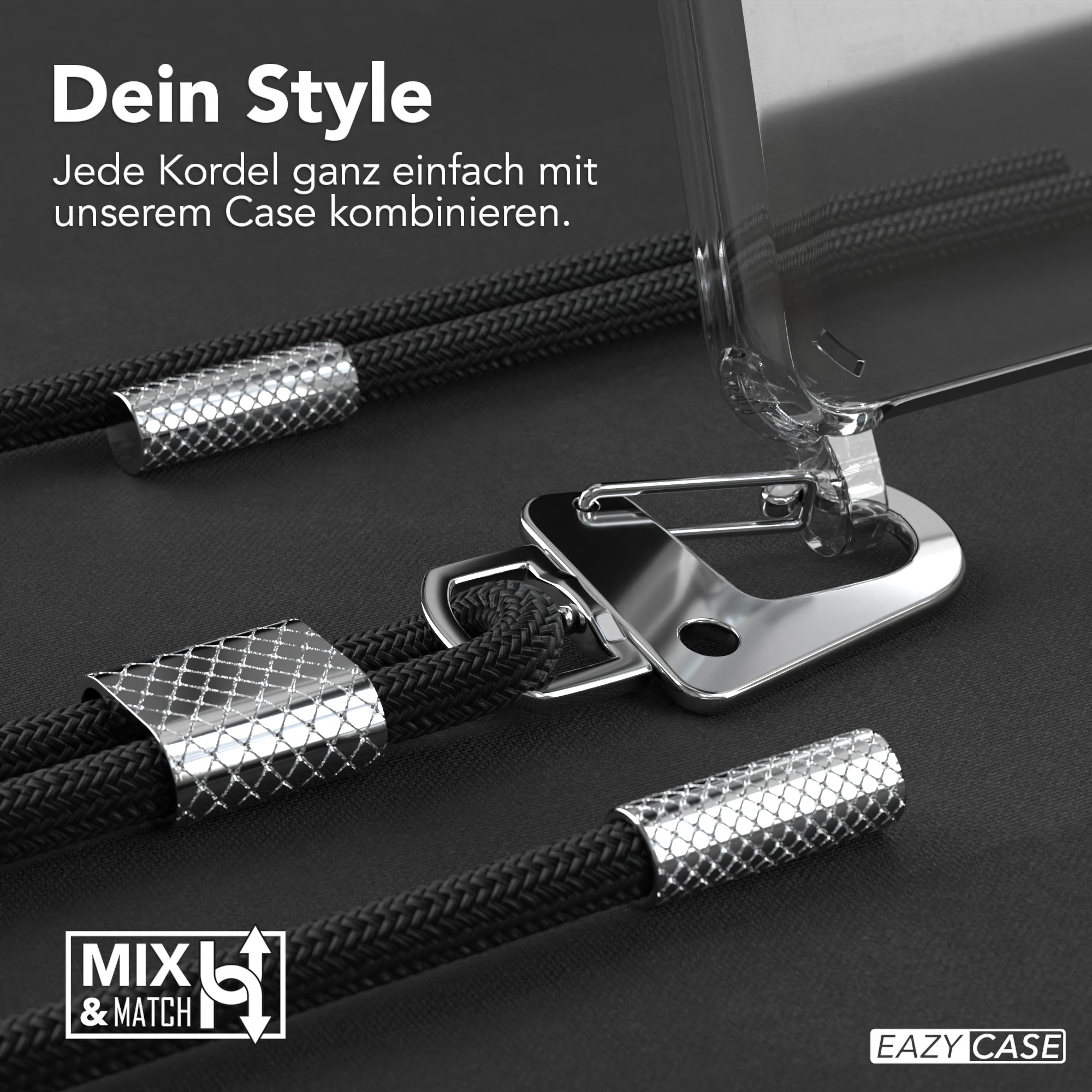 Galaxy A71 Hülle + Kordel mit Karabinern